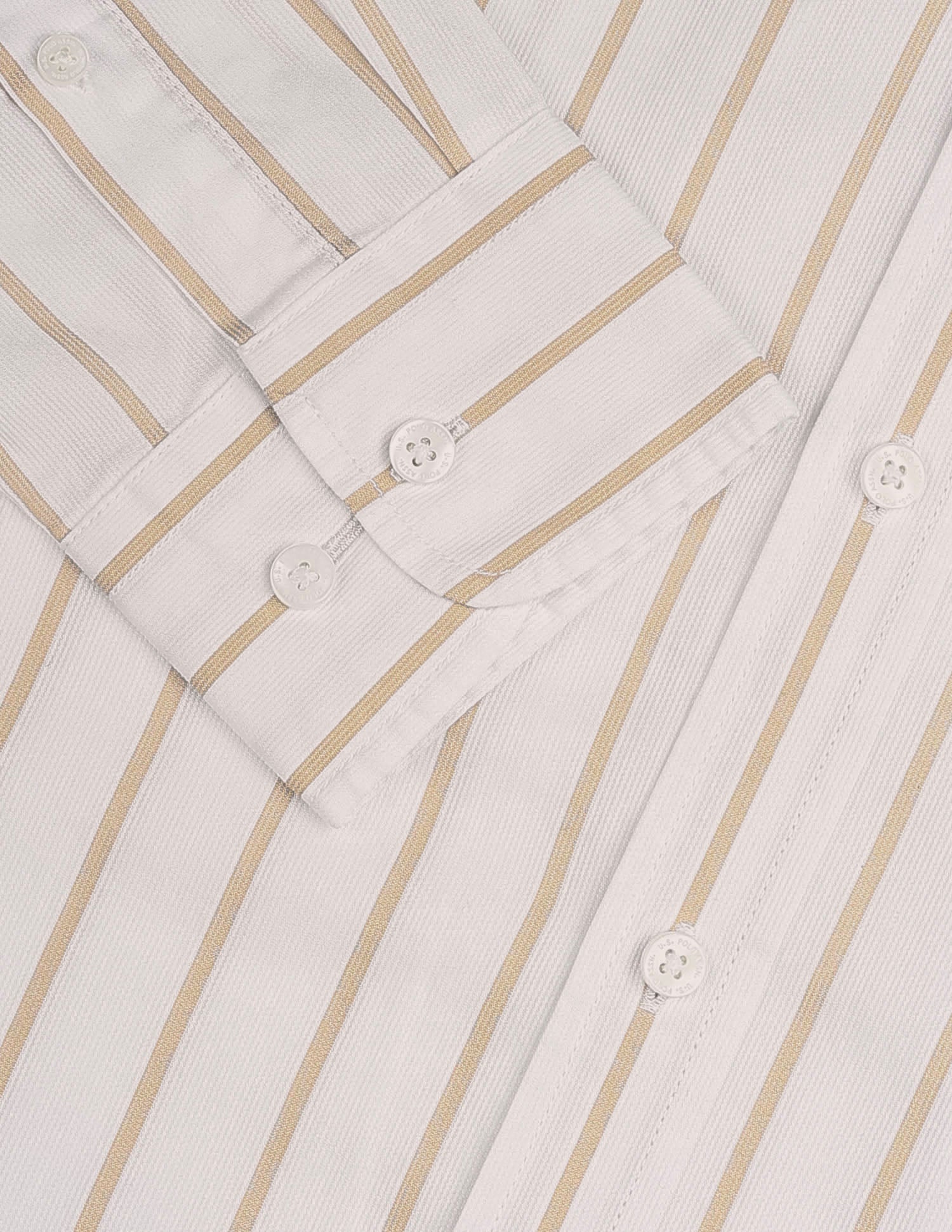 Tailored Fit Vertical Striped Shirt Beige - U.S. POLO ASSN. | Large