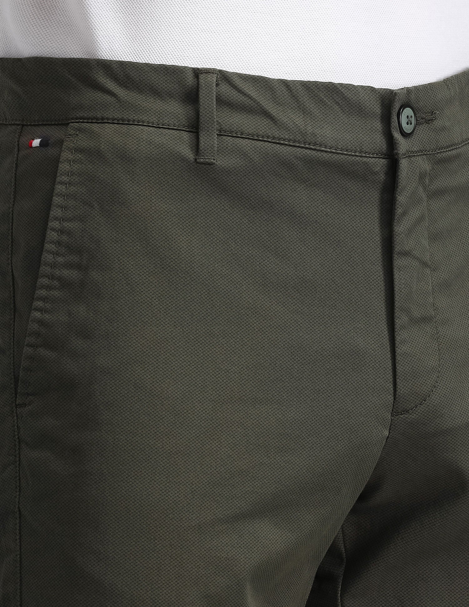 Mid Rise Slim Fit Trousers Green - U.S. POLO ASSN. | Large