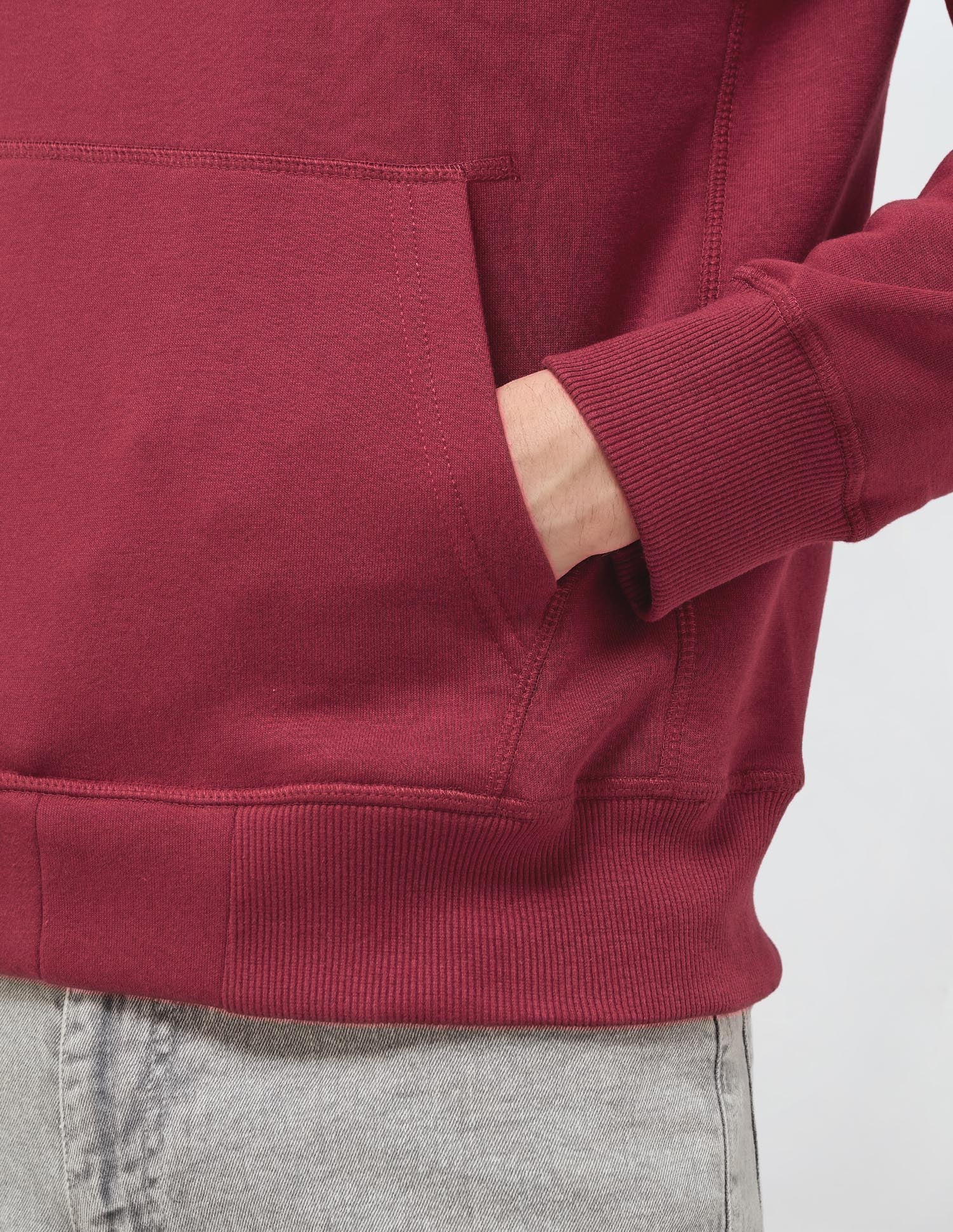 Brand Embroidered Regular Fit Sweatshirt Maroon - U.S. POLO ASSN. | Large