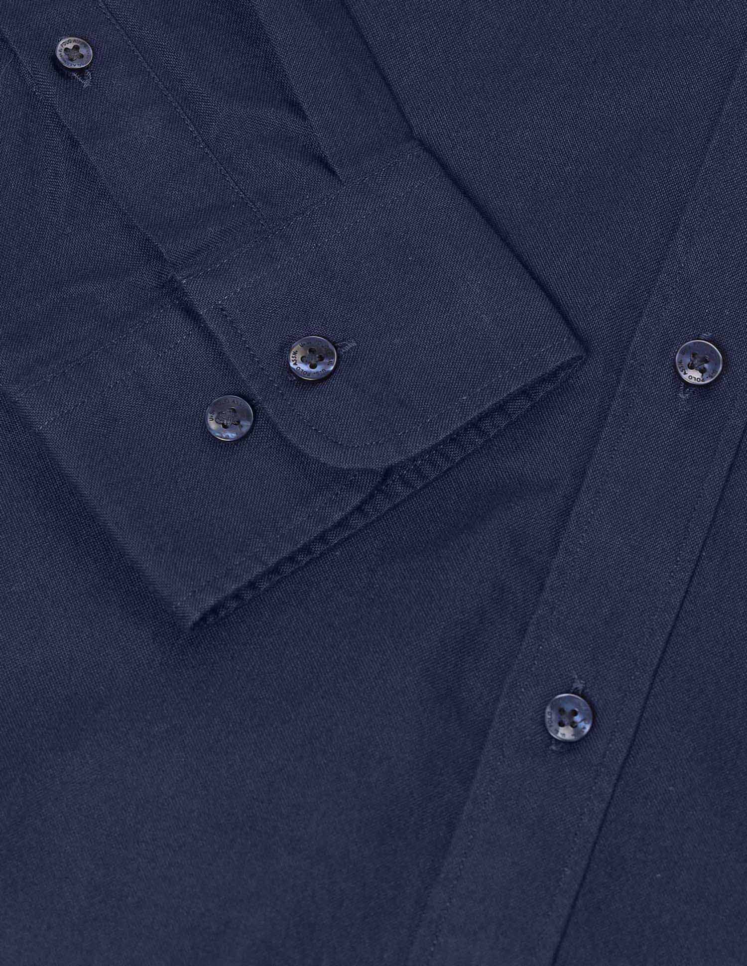 Tailored Fit Solid Shirt Navy - U.S. Polo Assn. India | Large
