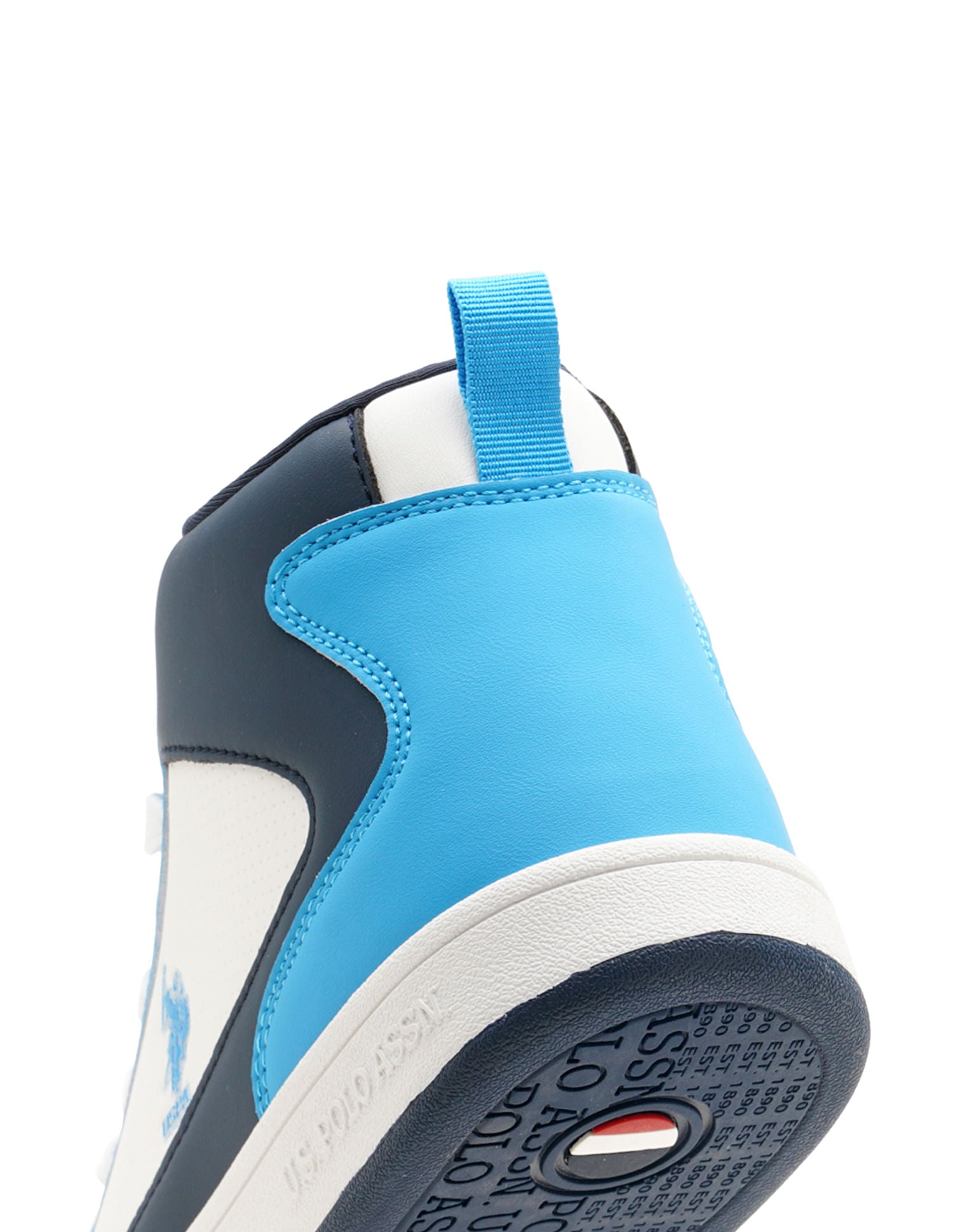 Men Myles Lt. Blue Retro Court Mid Top  Sneakers Light Blue - U.S. POLO ASSN. | Large