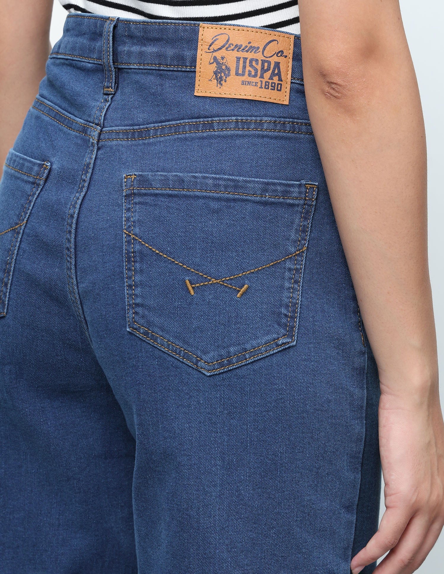 Straight Fit Blue Jeans Blue - U.S. Polo Assn. India | Large