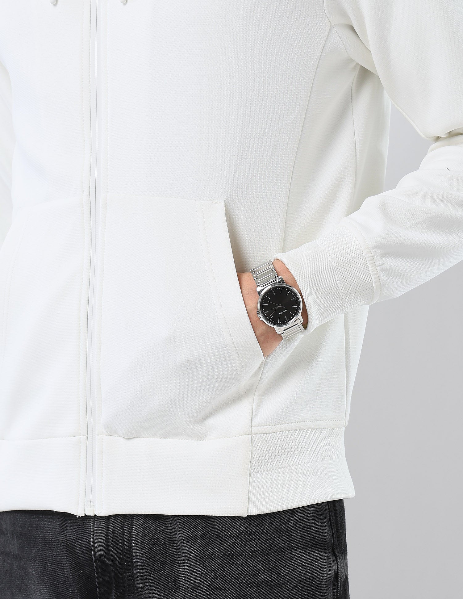 Solid Regular Fit Sweatshirt Off White - U.S. POLO ASSN. | Large