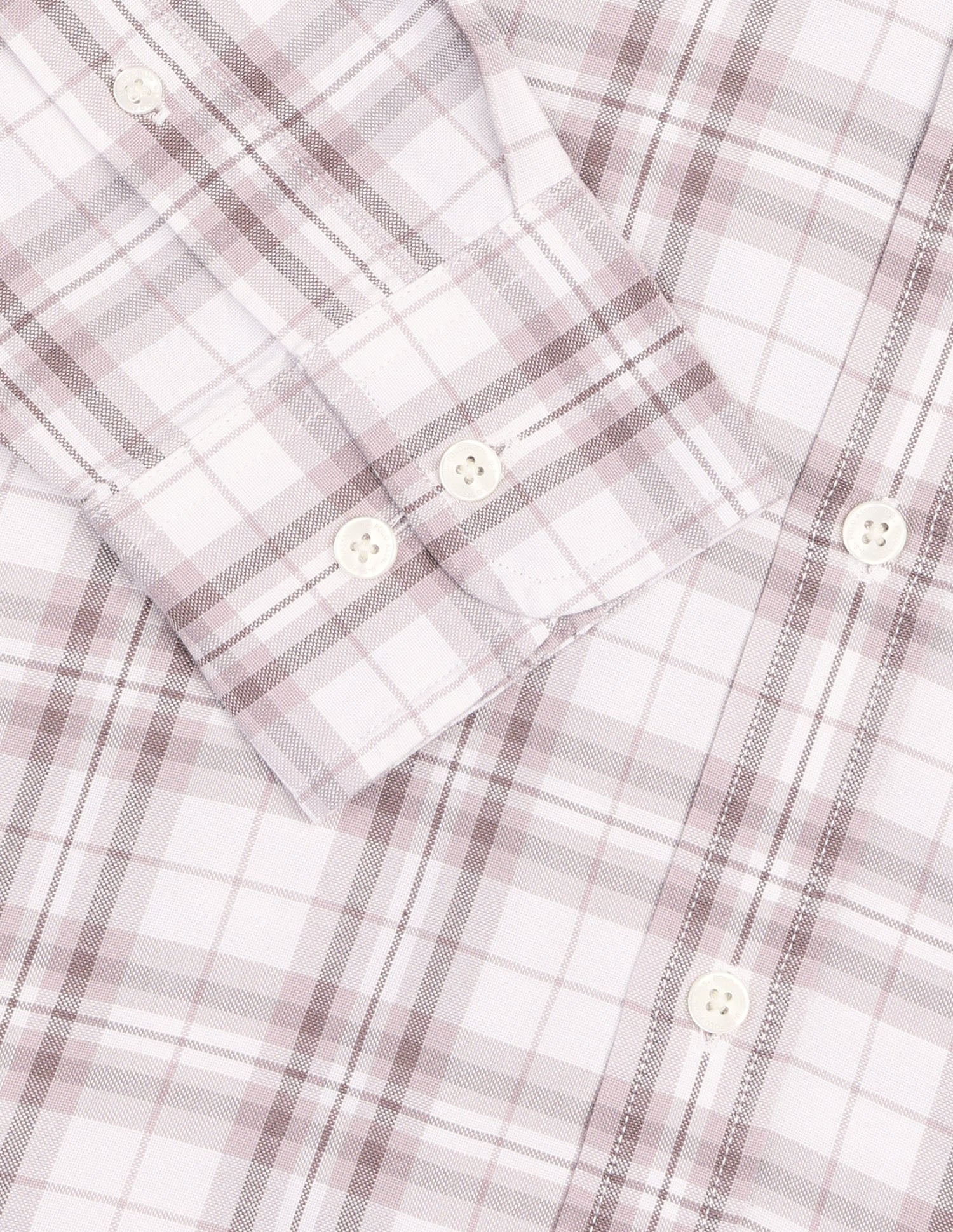 Tartan Checked Oxford Shirt Light Brown - U.S. Polo Assn. India | Large