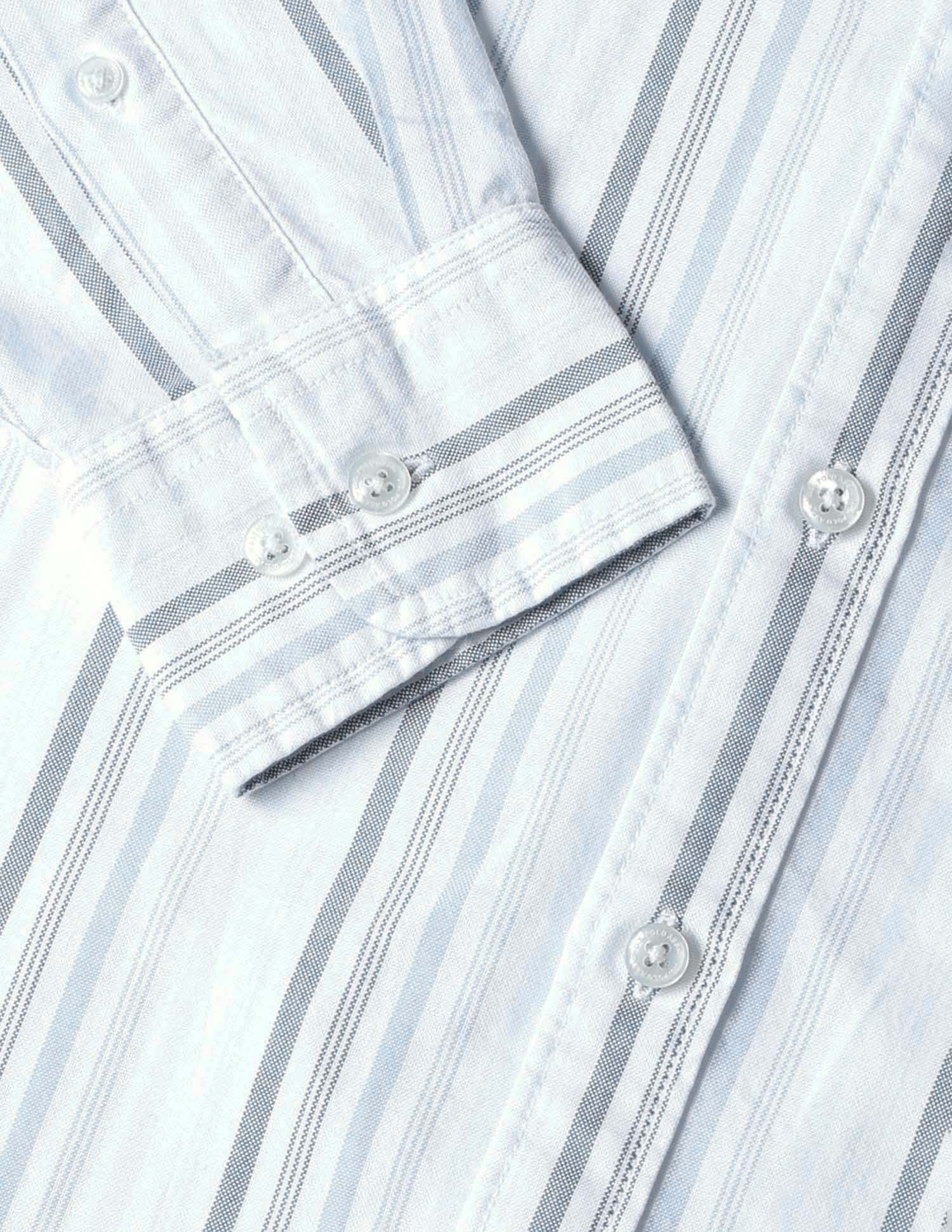 Vertical Striped Tailored Fit Shirt Blue - U.S. POLO ASSN. | Large