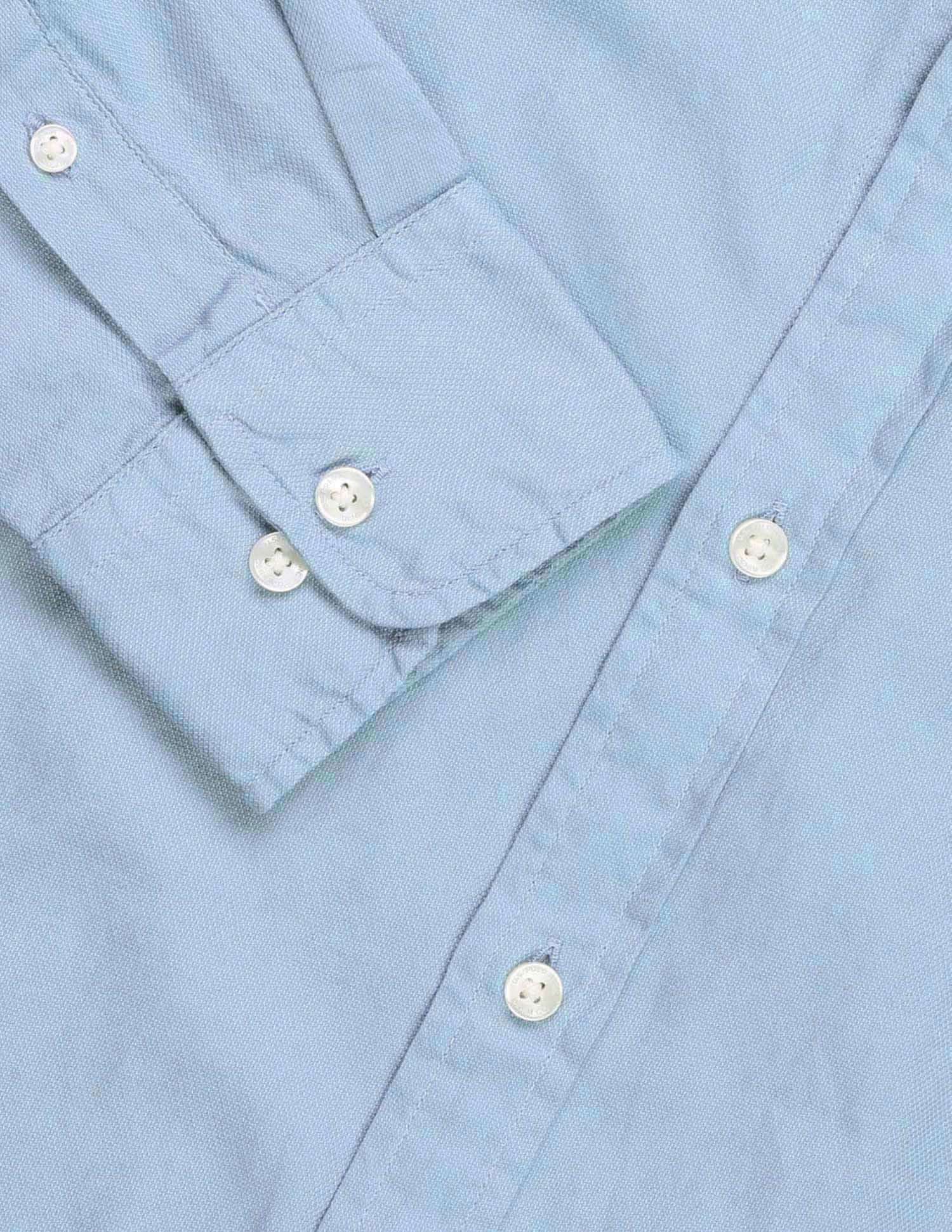 Tailored Fit Dobby Shirt Blue - U.S. Polo Assn. India | Large