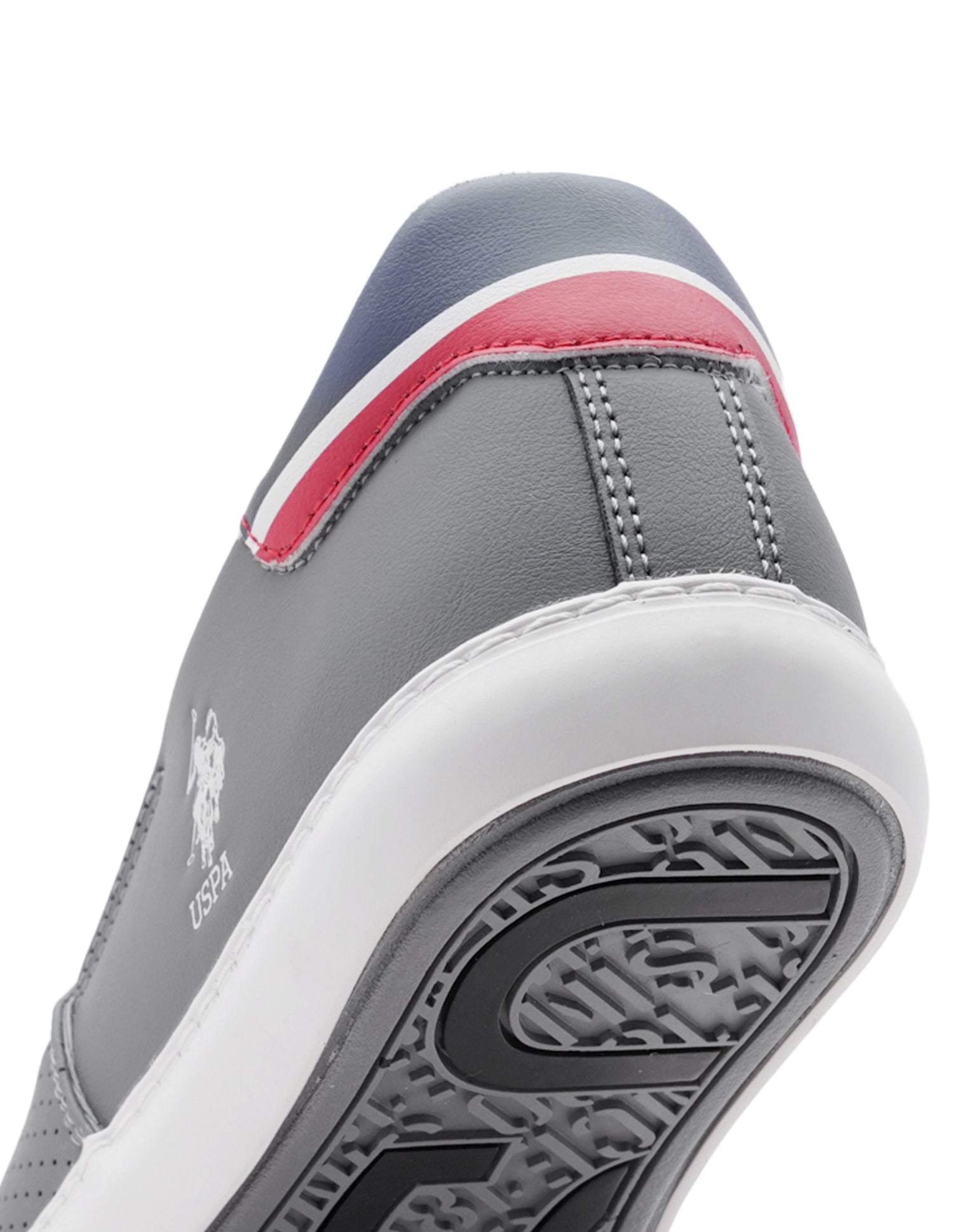 Men Perforated Campbell 2.0 Slip On Shoes Grey - U.S. Polo Assn. India | Large