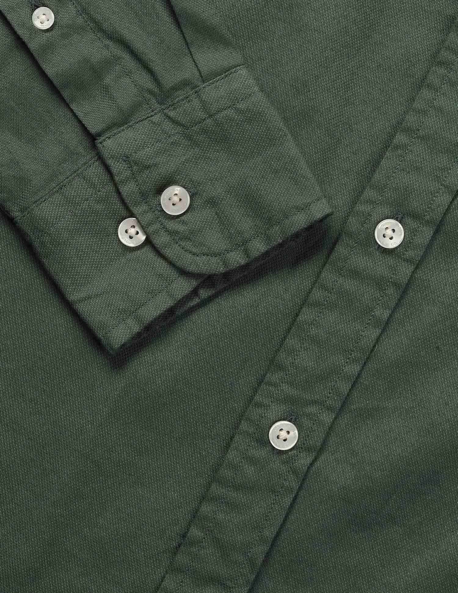 Solid Birds Eye Dobby Shirt Light Green - U.S. Polo Assn. India | Large