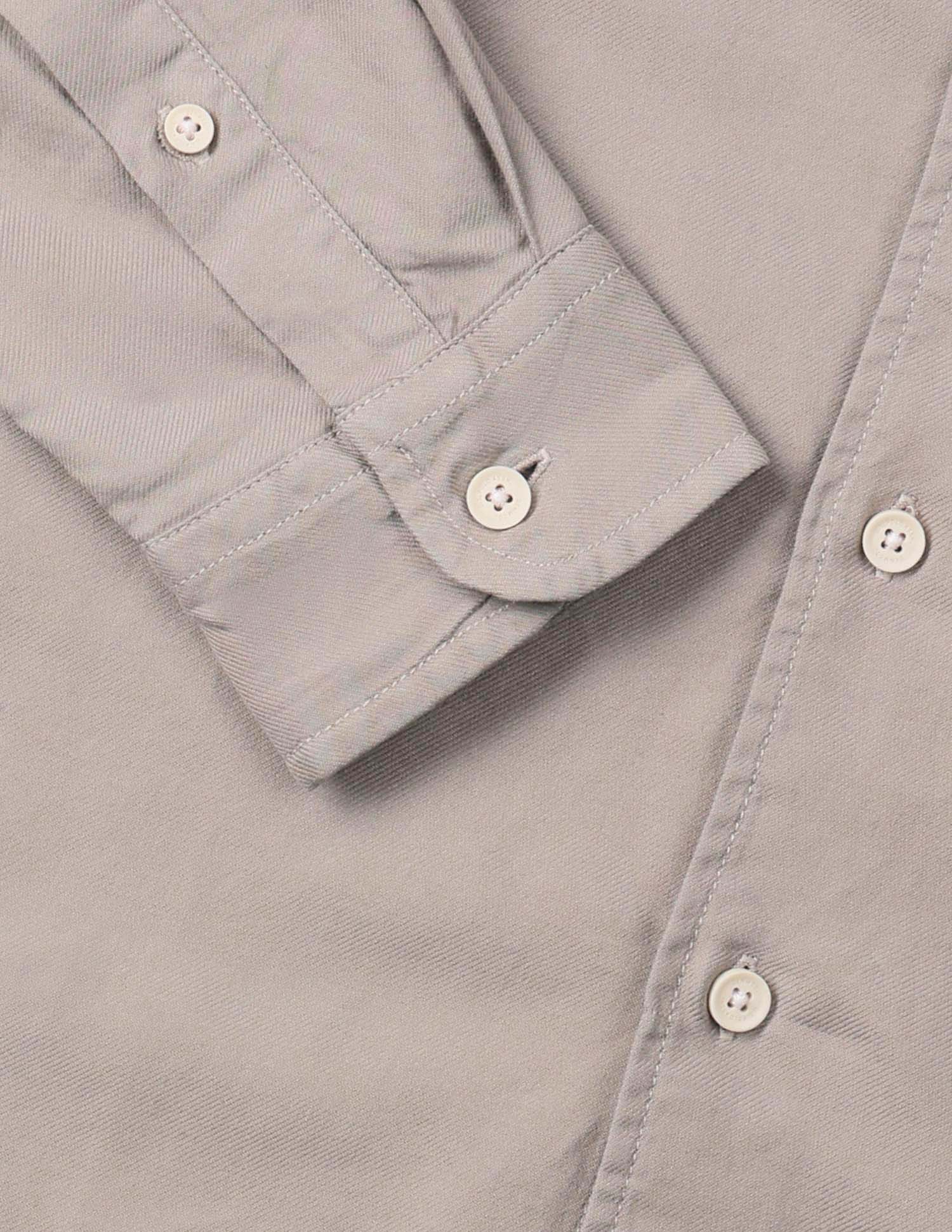 Solid Pure Cotton Twill Shirt Khaki - U.S. Polo Assn. India | Large