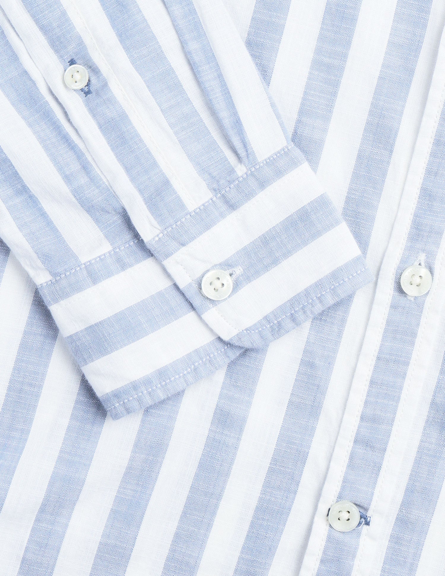 Vertical Striped Regular Fit Shirt Light Blue - U.S. Polo Assn. India | Large