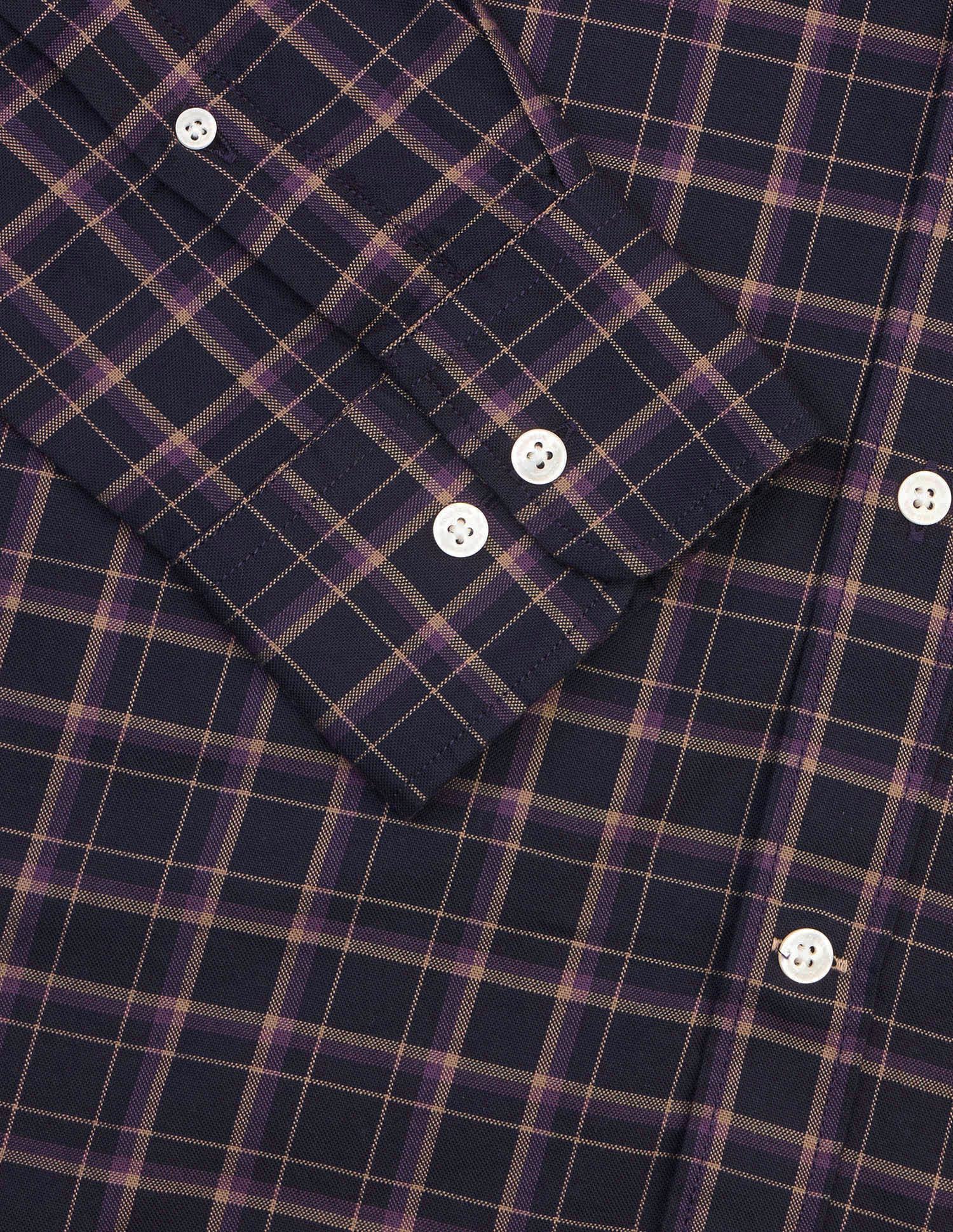Grid Tattersall Checked Button Down Shirt Dark Purple - U.S. Polo Assn. India | Large