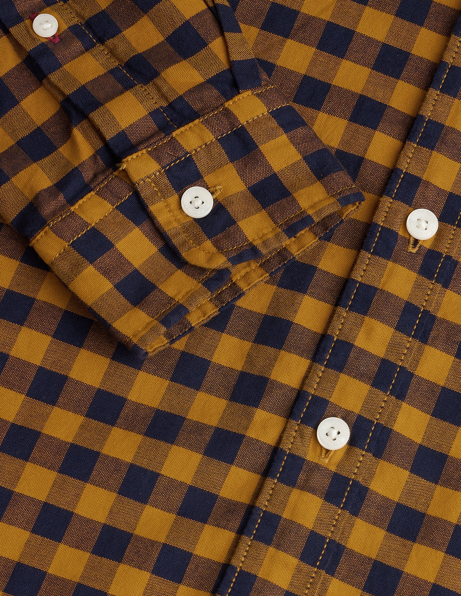 Buffalo Checked Slim Fit Shirt Mustard - U.S. Polo Assn. India | Large