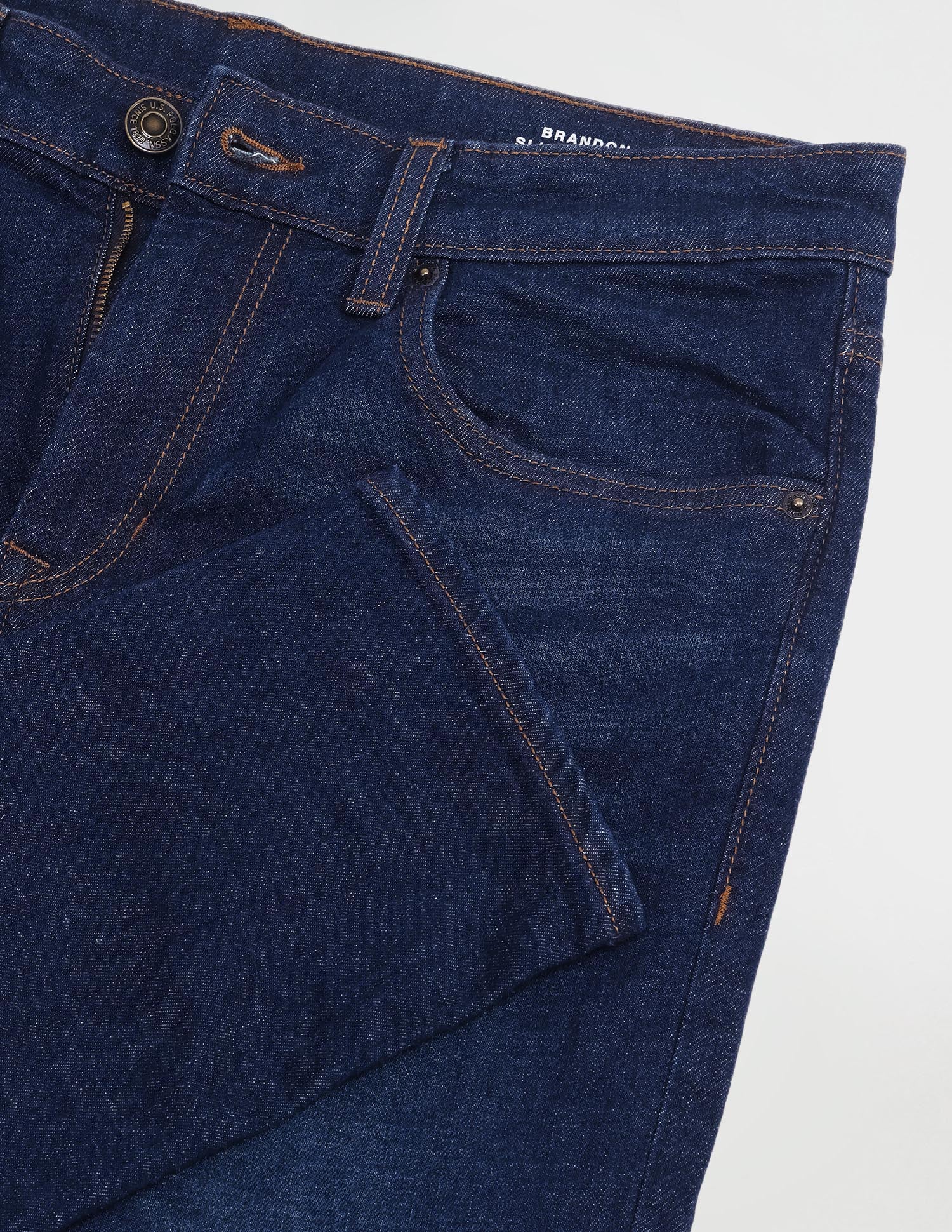 Brandon Slim Tapered Fit Blue Jeans Blue - U.S. POLO ASSN. | Large