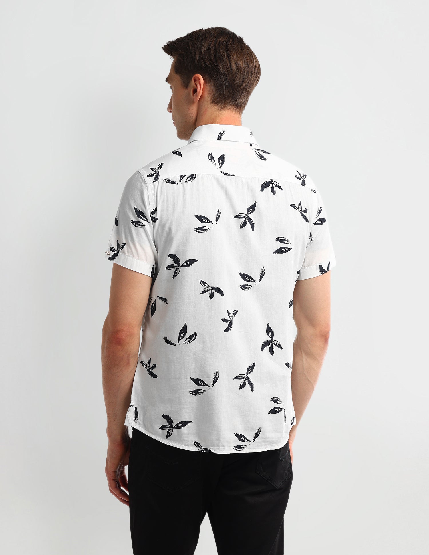 Floral Slim Fit Shirt White - U.S. Polo Assn. India | Large