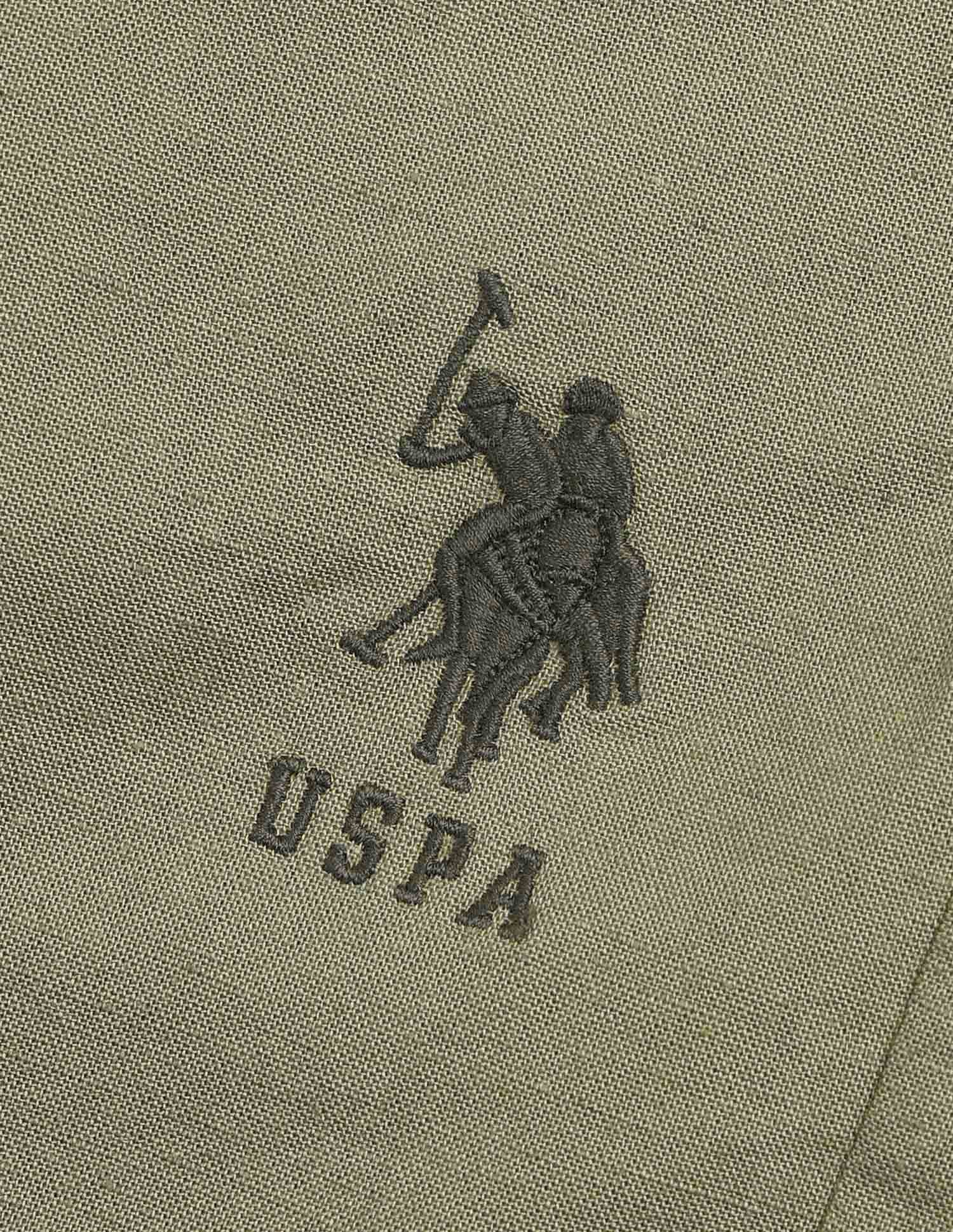 Cotton Linen PS001 Lounge Shorts - Pack Of 1 Sage - U.S. POLO ASSN. | Large