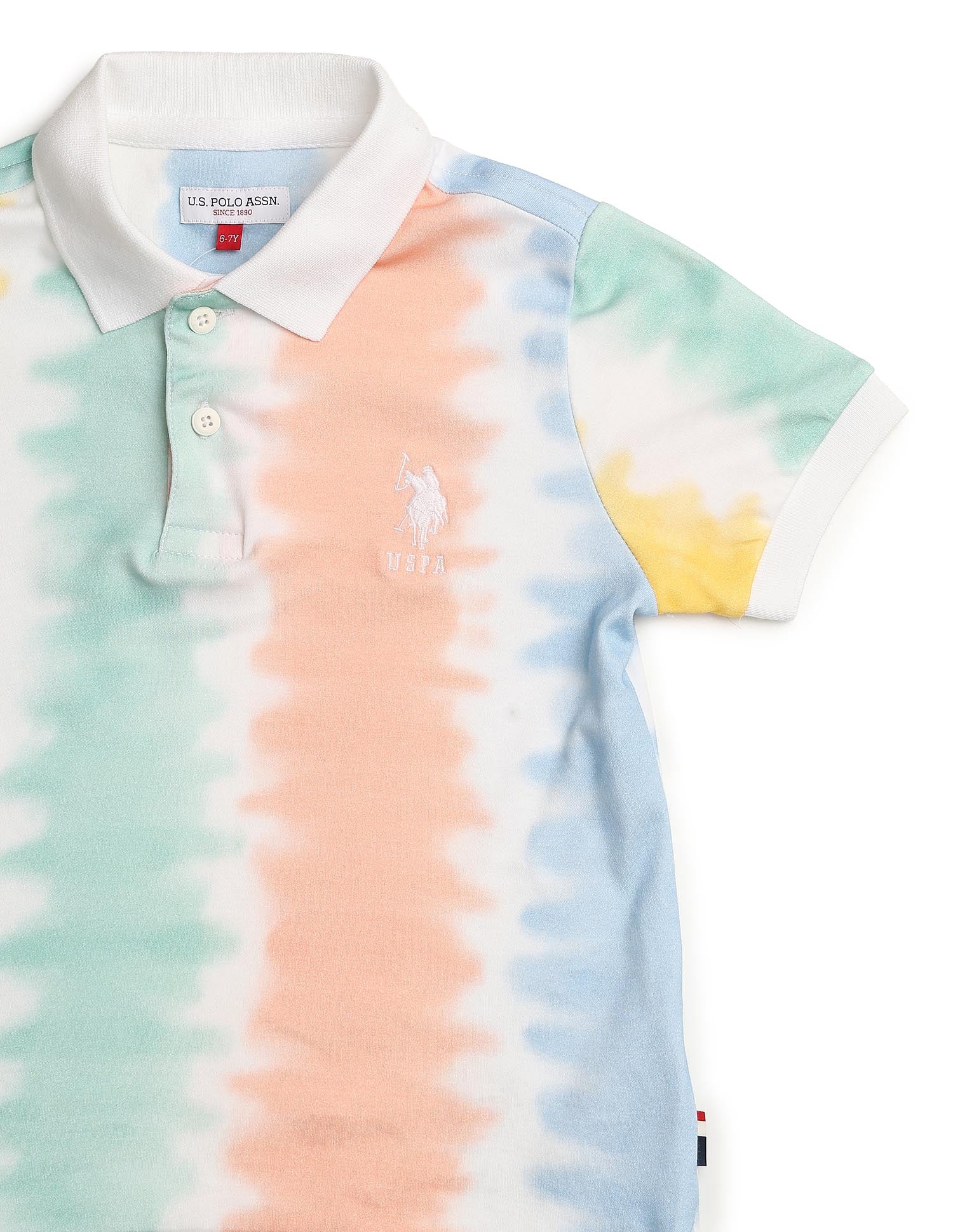 Boys All-Over Printed Regular Fit Polo Shirt Multi4 - U.S. POLO ASSN. | Large