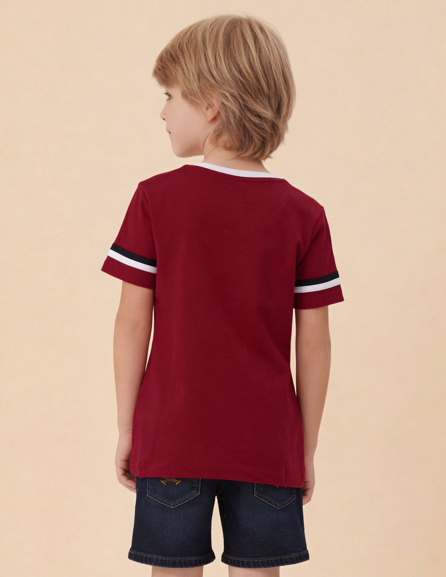 Horizontal Striped And Solid Regular Fit T-Shirt - Pack Of 2 Assorted - U.S. Polo Assn. India | Large