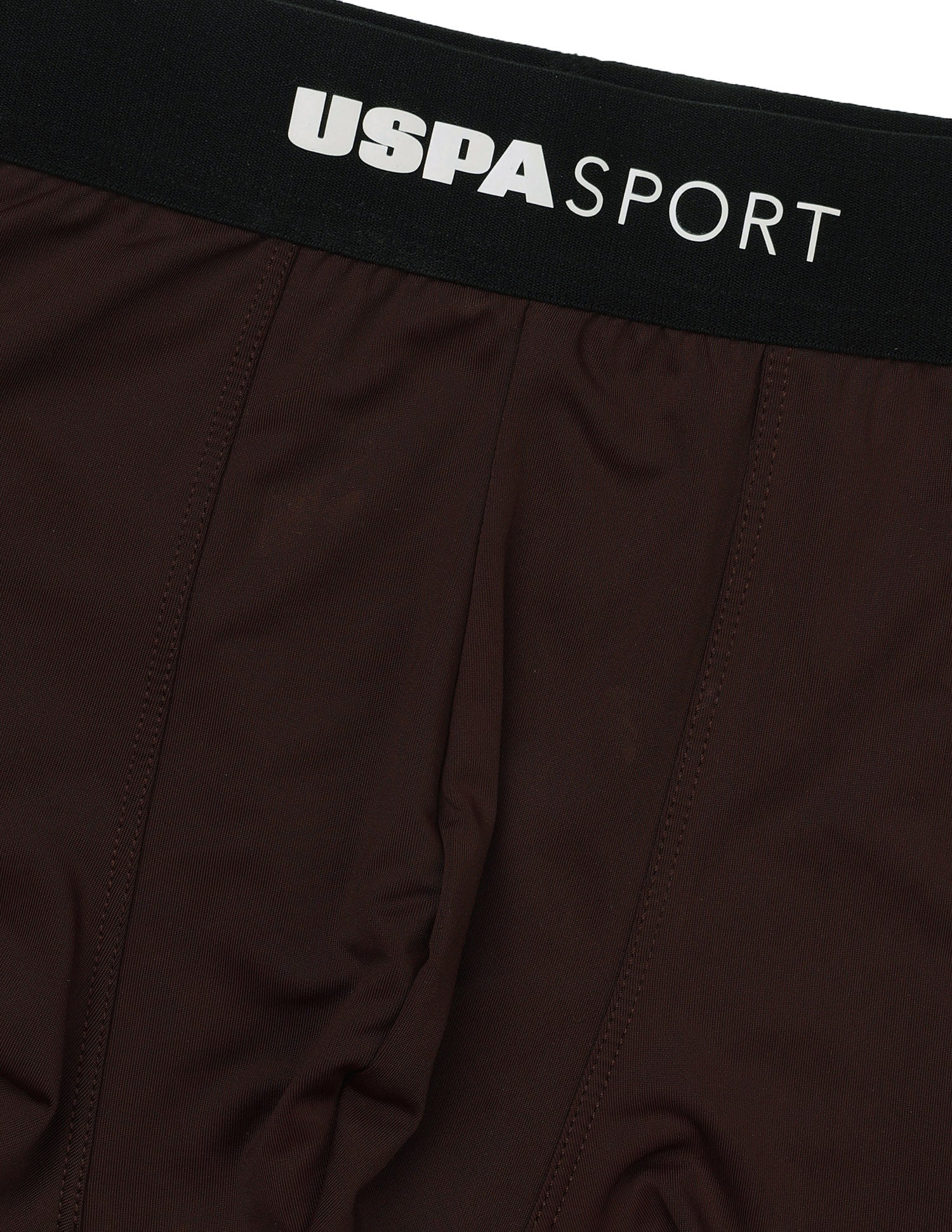 High Stretch RT005 Sports Trunk Coffee Brown With Grey - U.S. Polo Assn. India | Large