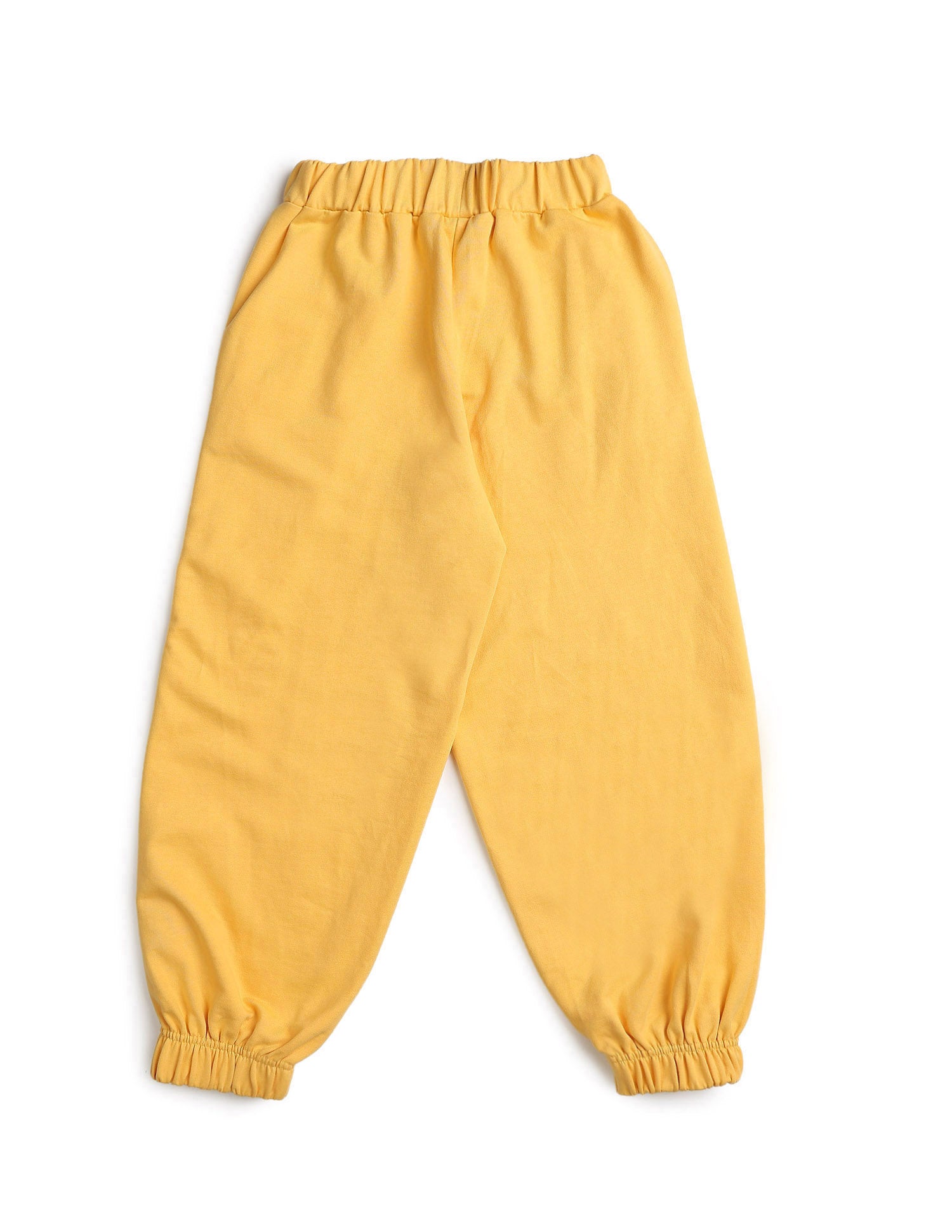 Girls Brand Embroidered Mid Rise Joggers Yellow - U.S. POLO ASSN. | Large