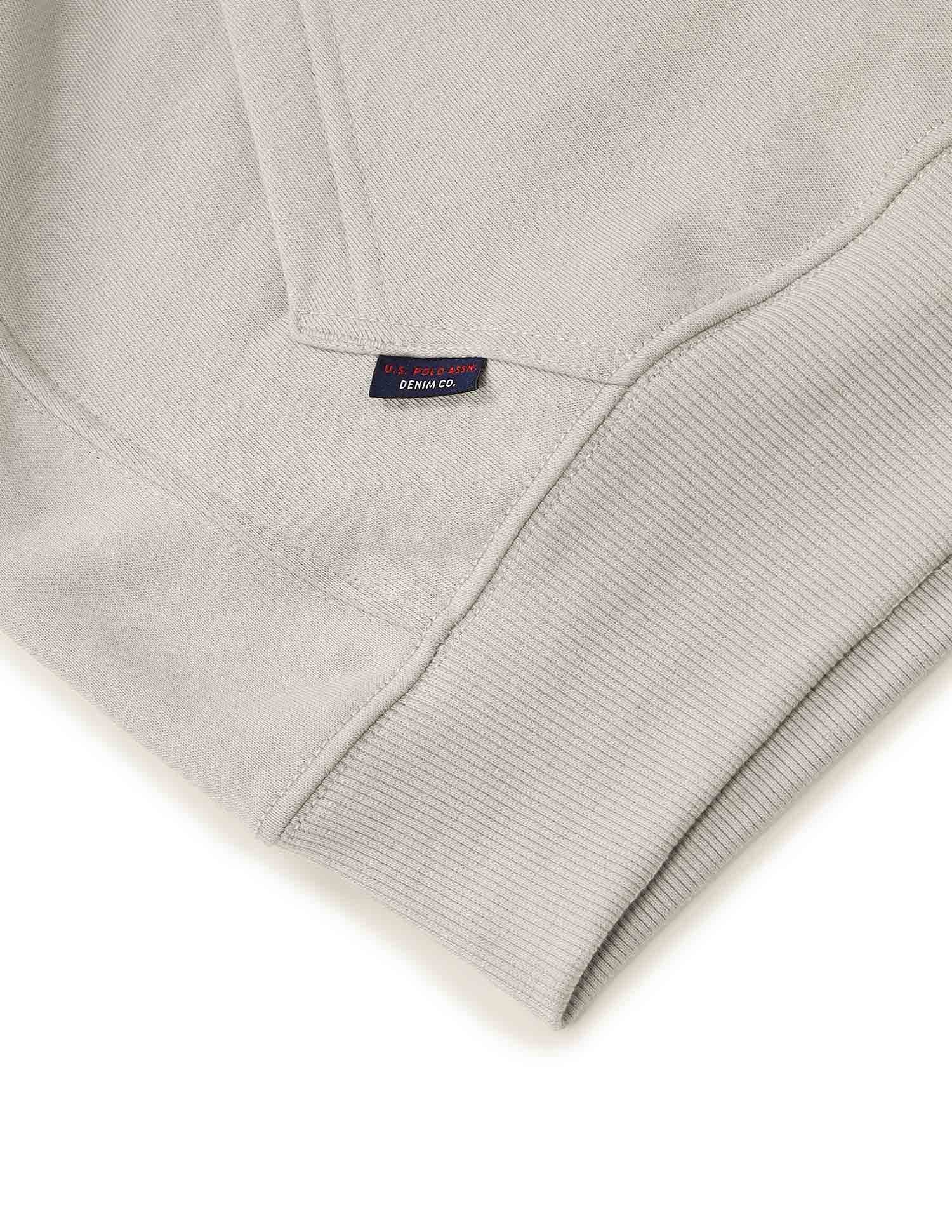 Solid Relaxed Fit Sweatshirt Medium Grey - U.S. POLO ASSN. | Large