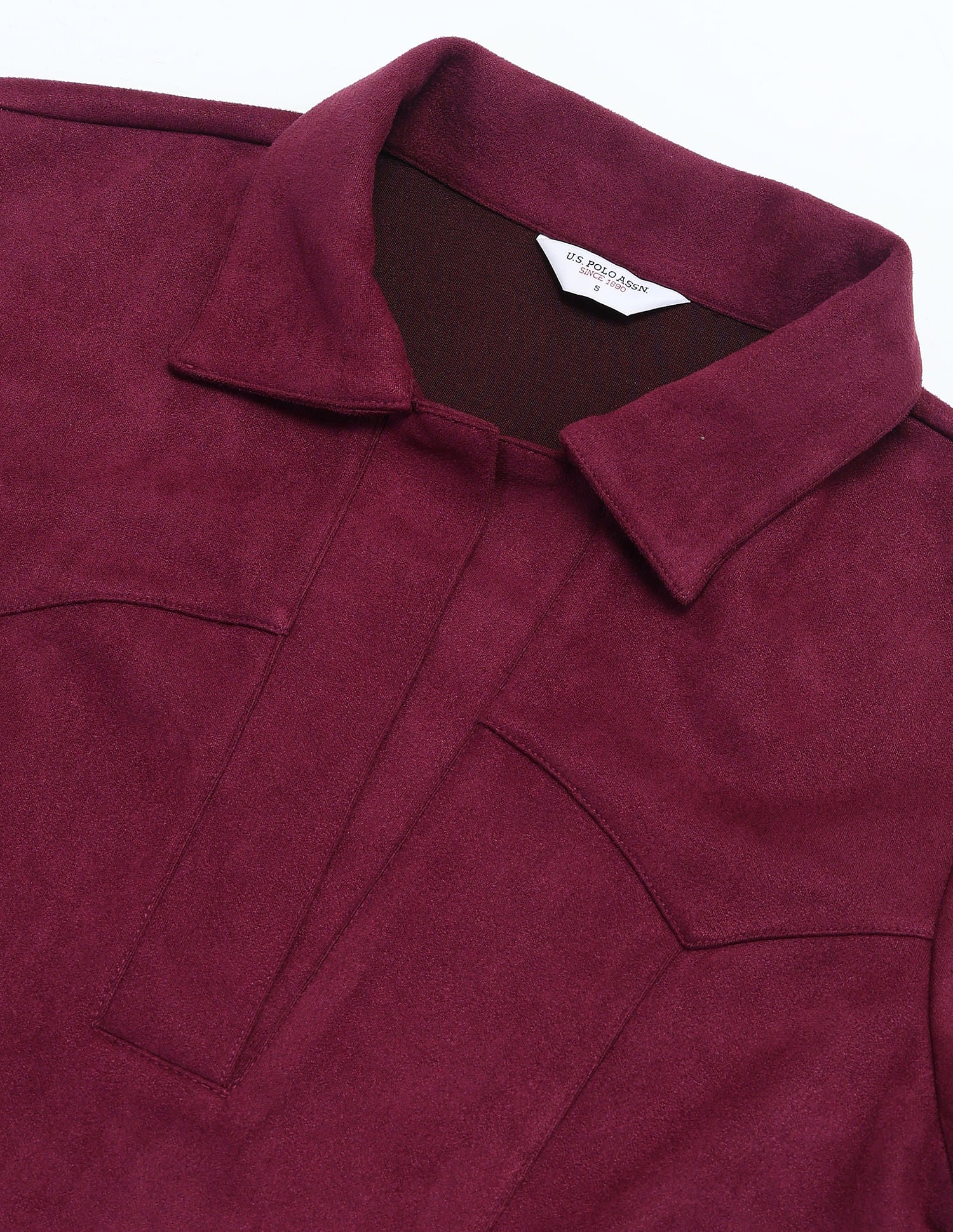 Suede A Line Dress Wine - U.S. POLO ASSN. | Large