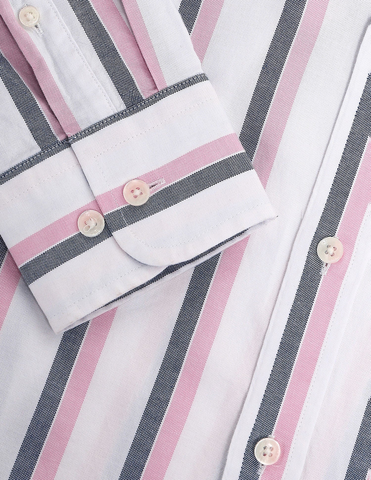 Regular Dobby Vertical Striped Shirt White - U.S. POLO ASSN. | Large