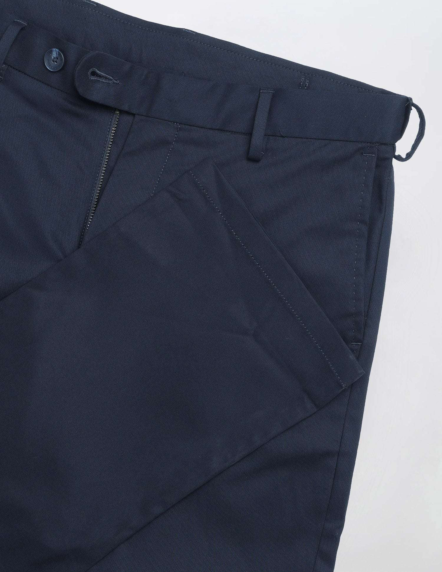 Riley Straight Fit Twill Trousers Navy - U.S. Polo Assn. India | Large