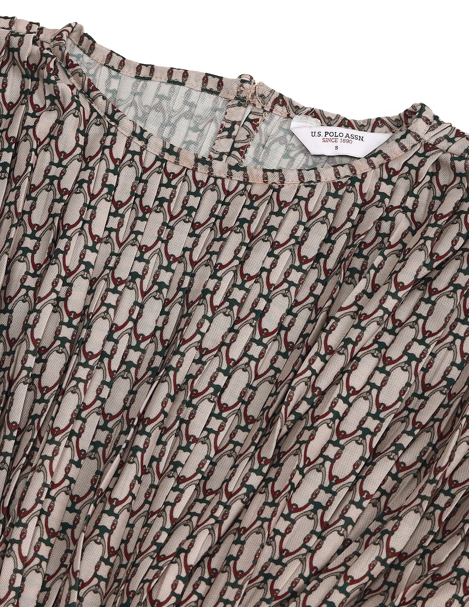 Geometric Print Net Dress Multicolour - U.S. POLO ASSN. | Large