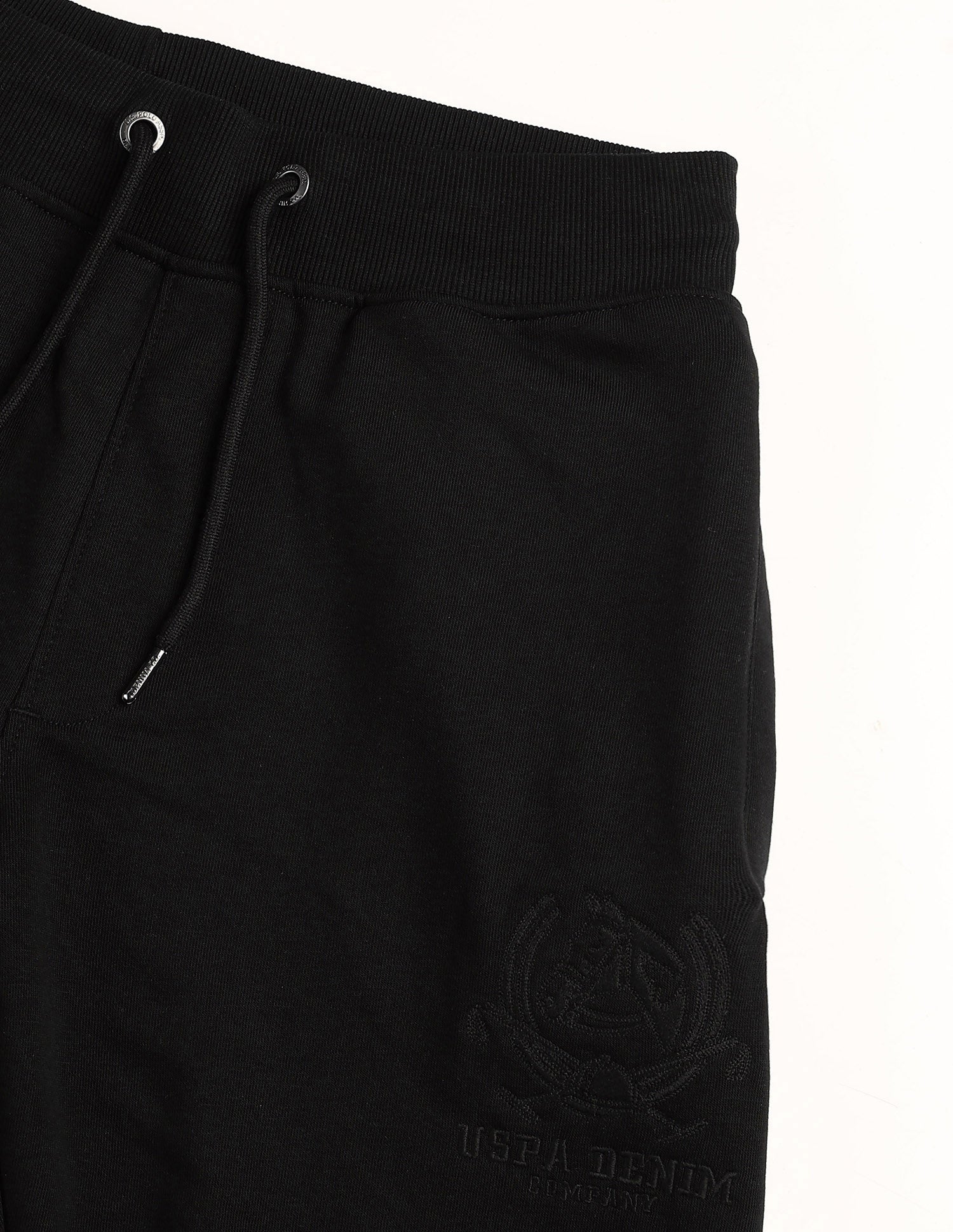 Regular Fit Solid Track Pants Black - U.S. POLO ASSN. | Large