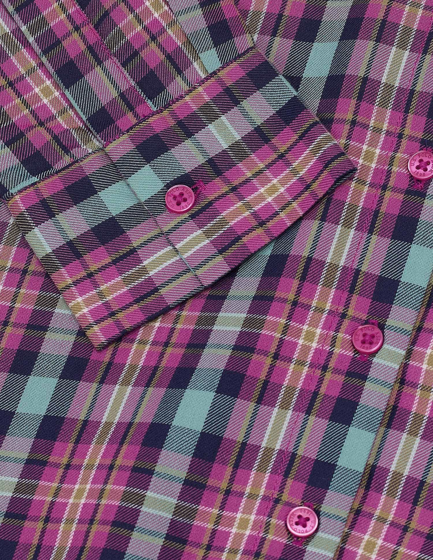 Tartan Check Twill Shirt Multicolour - U.S. POLO ASSN. | Large