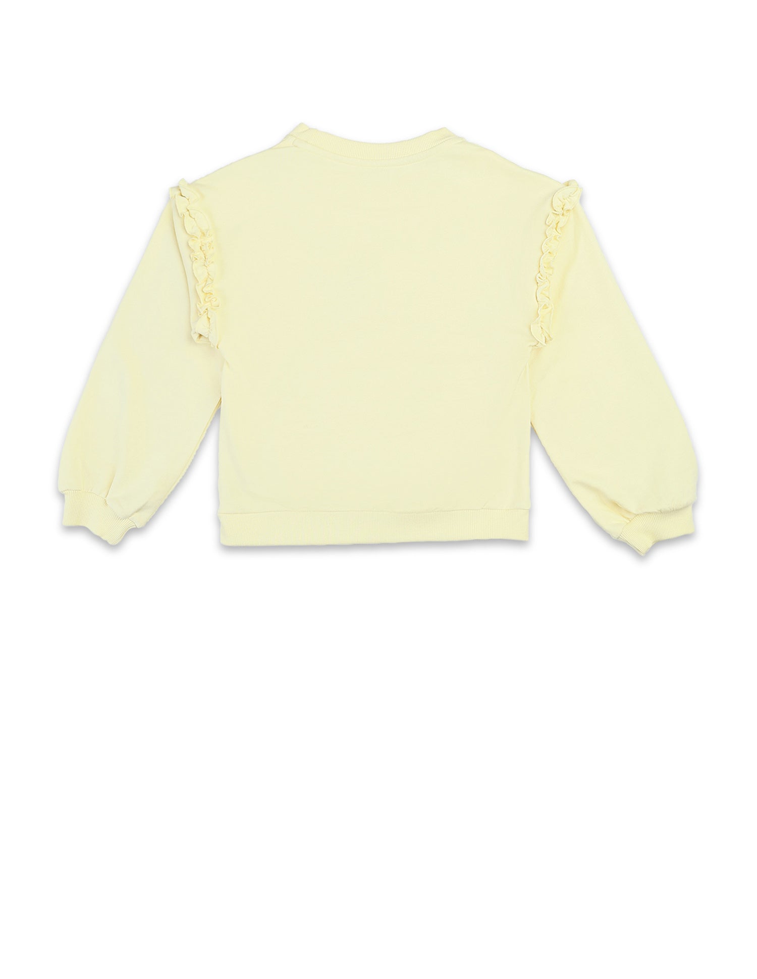 Girls Graphic Brand Printed Sweatshirt Light Yellow - U.S. POLO ASSN. | Large