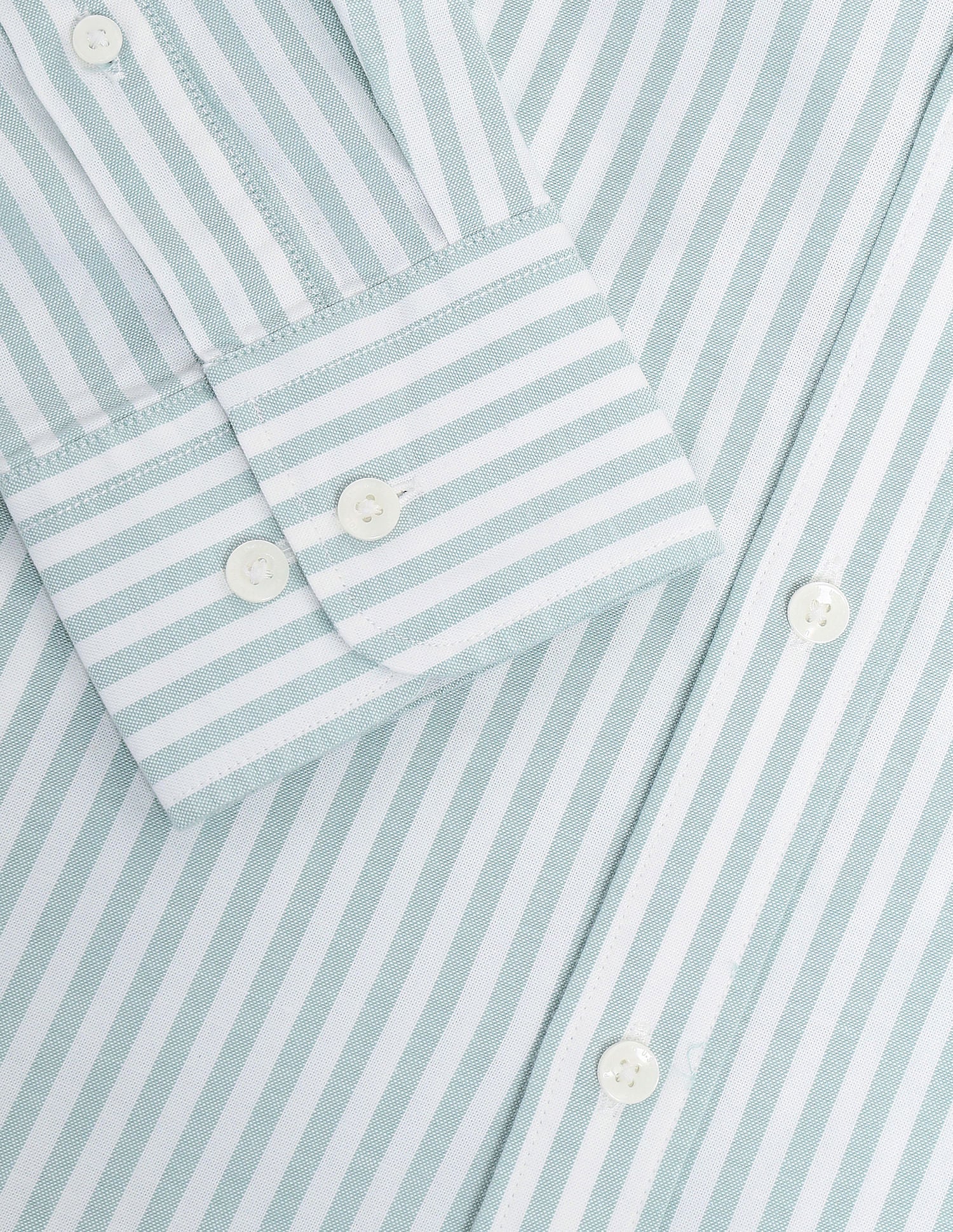 Vertical Striped Oxford Shirt Light Green - U.S. POLO ASSN. | Large