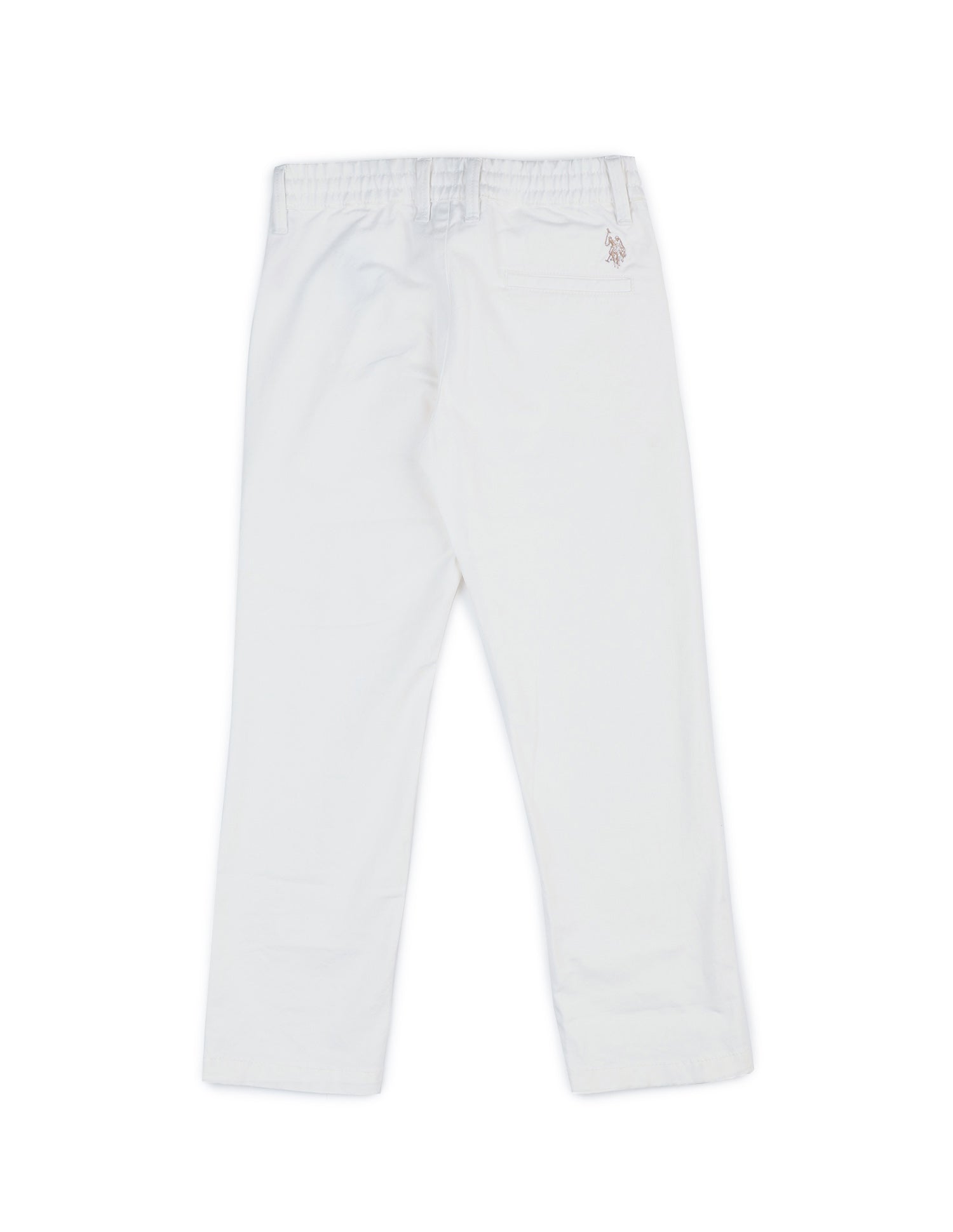 Boys Regular Fit Twill Trousers White - U.S. POLO ASSN. | Large