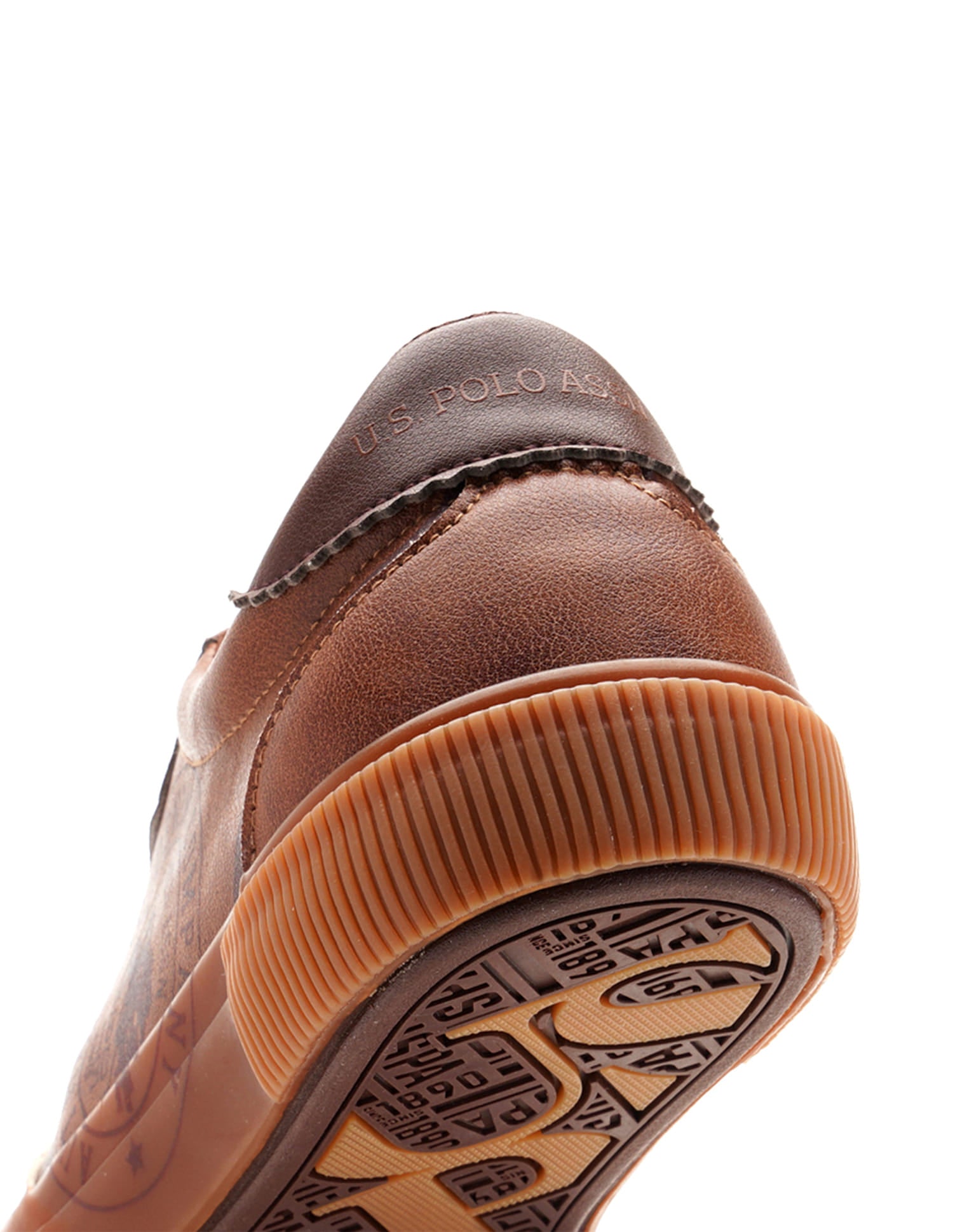 Men Brand Print Rens Sneakers Brown - U.S. Polo Assn. India | Large