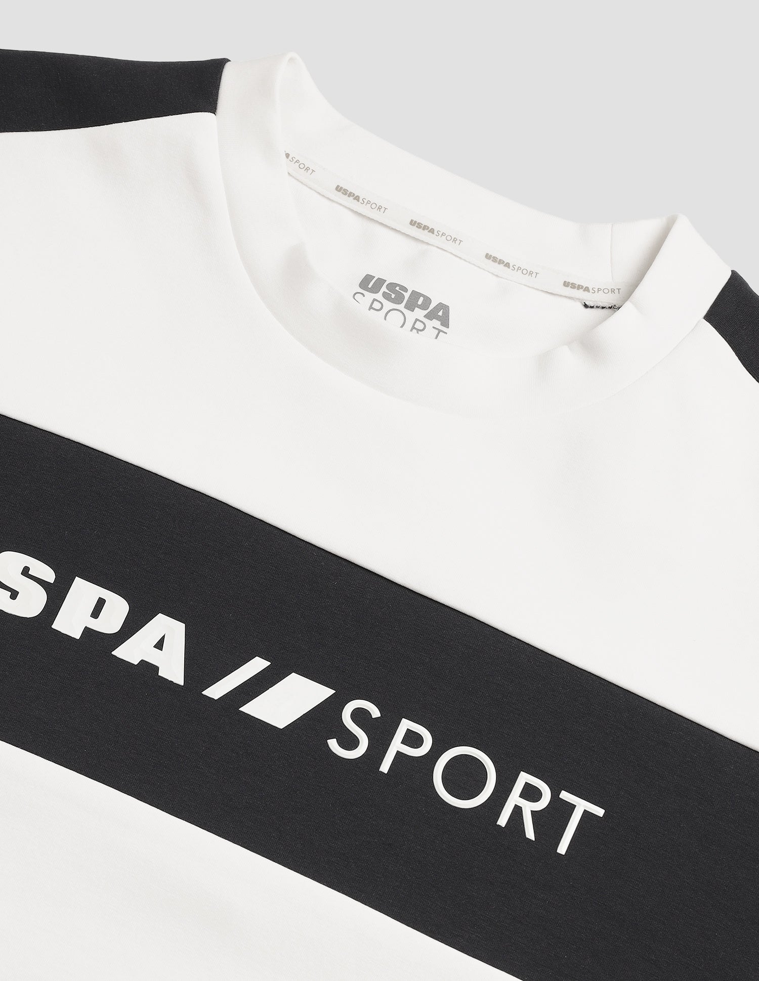 Brand Printed Regular Fit Active Sweatshirt Off White - U.S. Polo Assn. India | Large