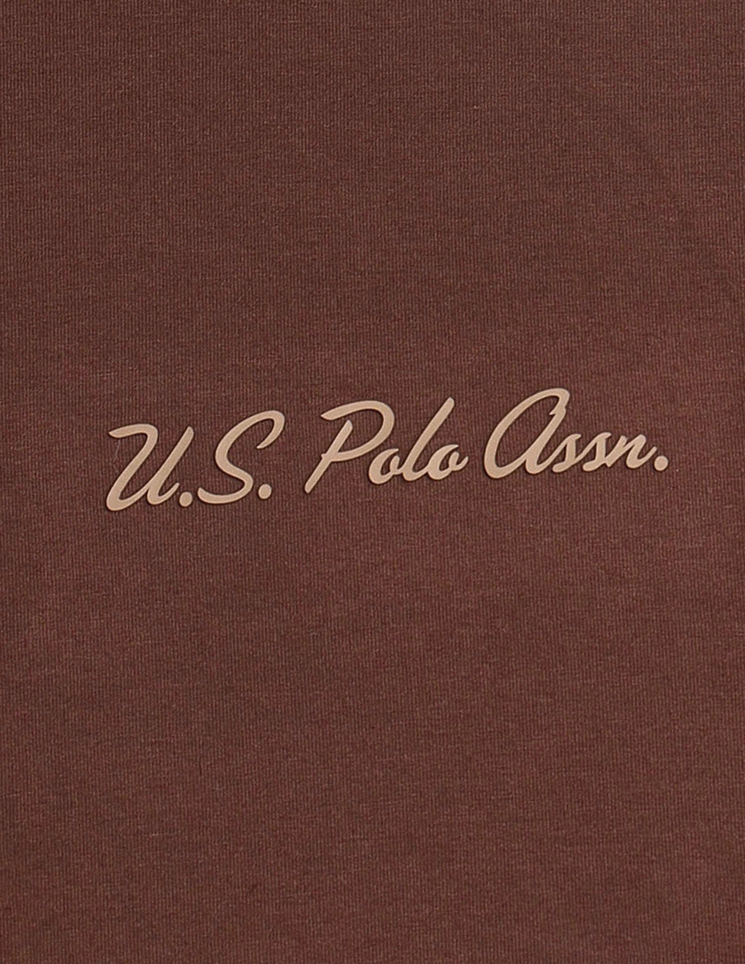 Round Neck Comfort Fit PE007-PL Lounge T-Shirt - Pack Of 1 Shaved Chocolate - U.S. Polo Assn. India | Large