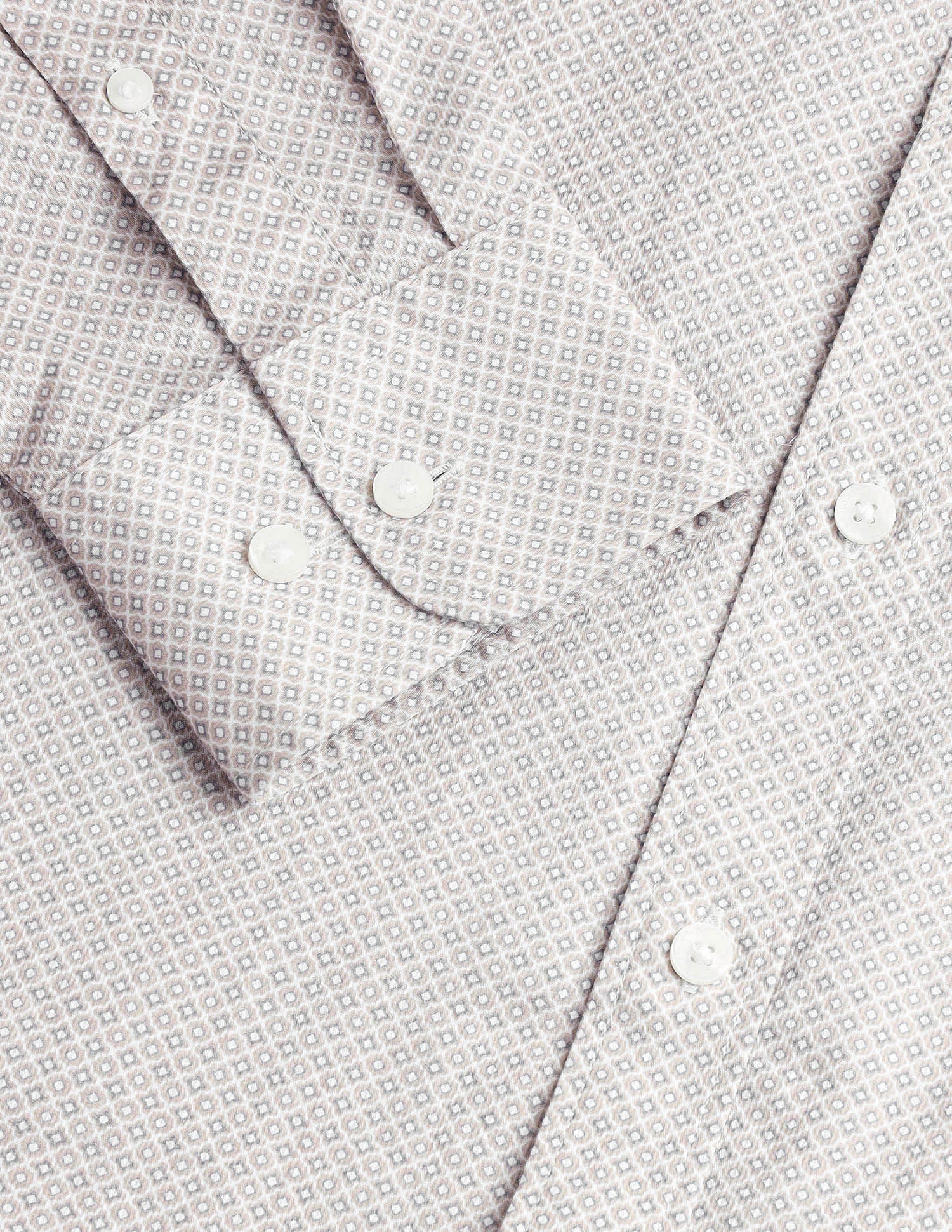 Cutaway Collar Cotton Shirt Grey - U.S. Polo Assn. India | Large