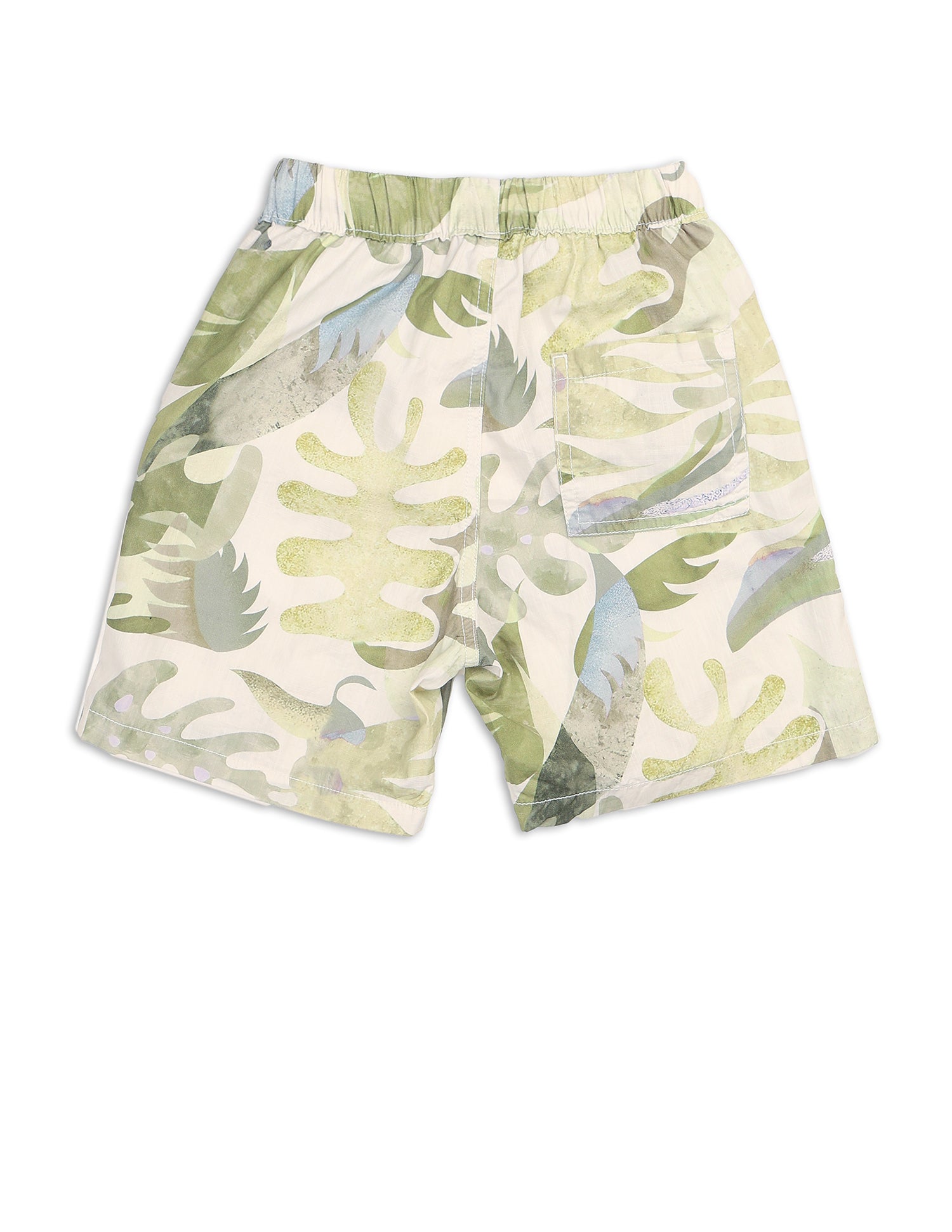 Boys Pure Cotton Tropical Printed Shorts Yellow - U.S. POLO ASSN. | Large