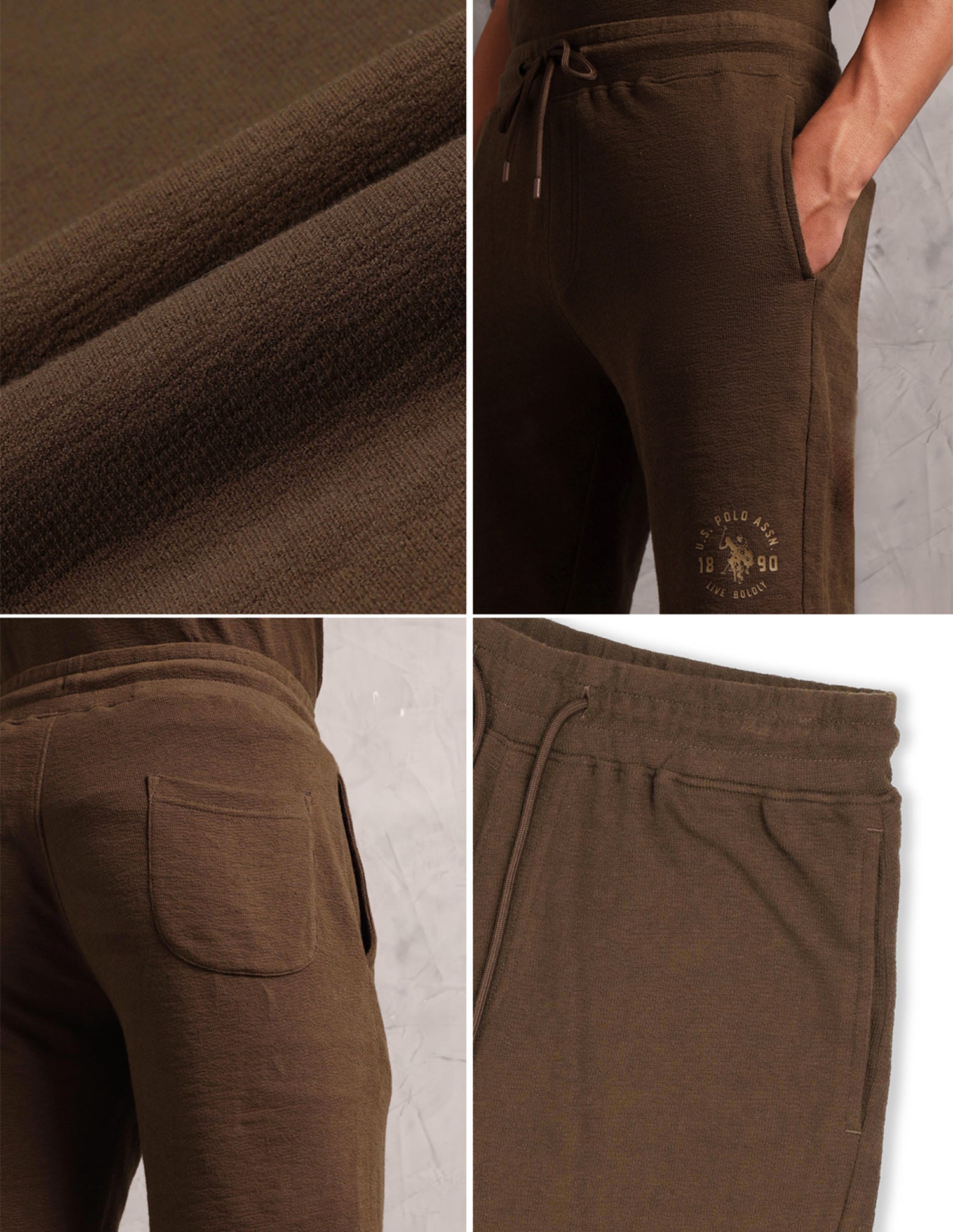 Breathable Regular Fit PS002 Lounge Shorts - Pack Of 1 Chestnut - U.S. POLO ASSN. | Large