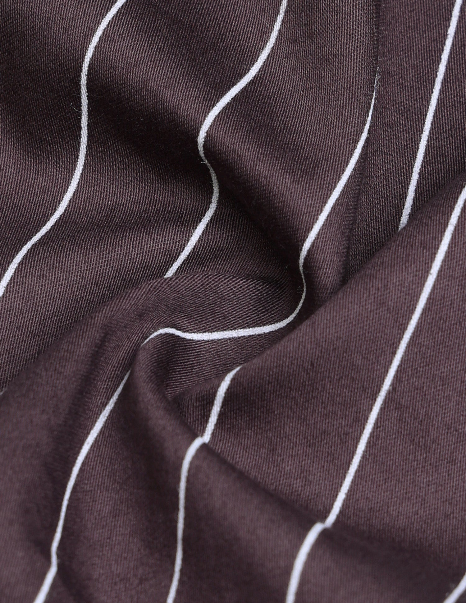 Tailored Fit Vertical Striped Shirt Brown - U.S. Polo Assn. India | Large