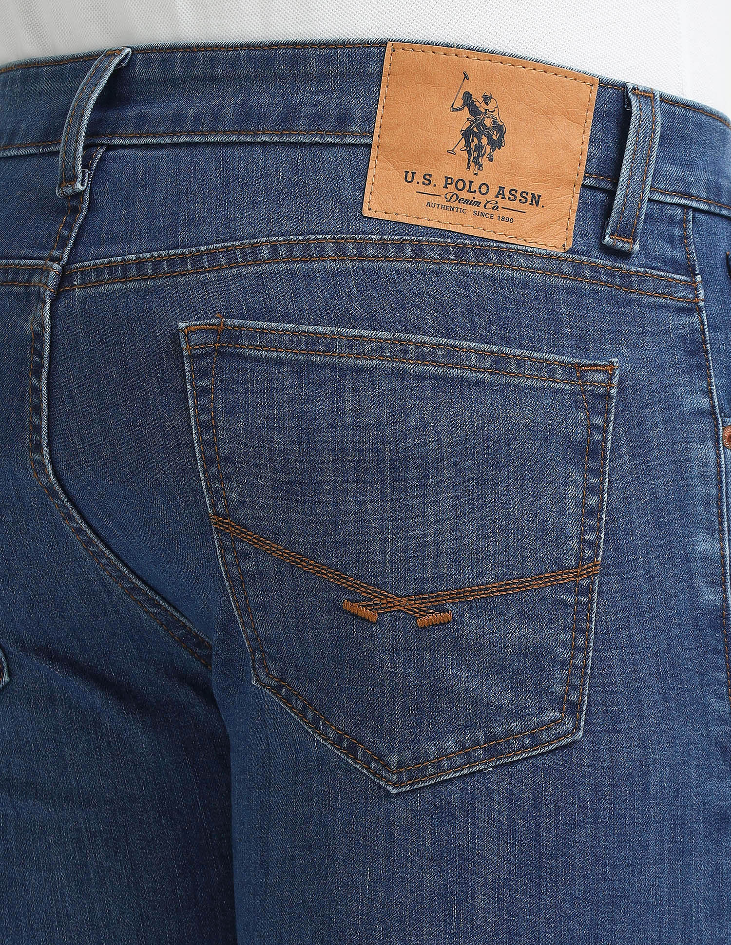 Regallo Skinny Fit Blue Jeans Blue - U.S. Polo Assn. India | Large