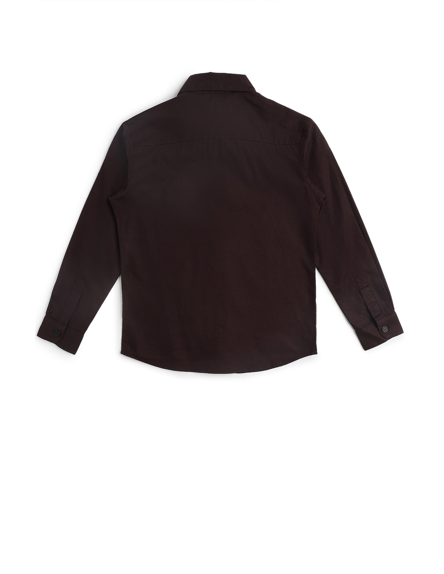 Boys Dobby Regular Fit Shirt Brown - U.S. POLO ASSN. | Large