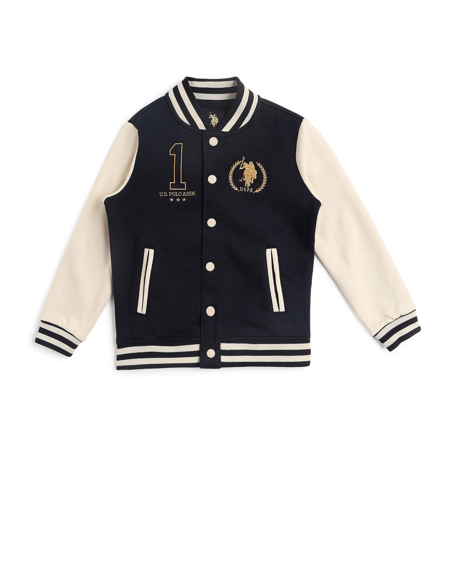 Boys Brand Embroidered Regular Fit Sweatshirt Navy - U.S. POLO ASSN. | Large