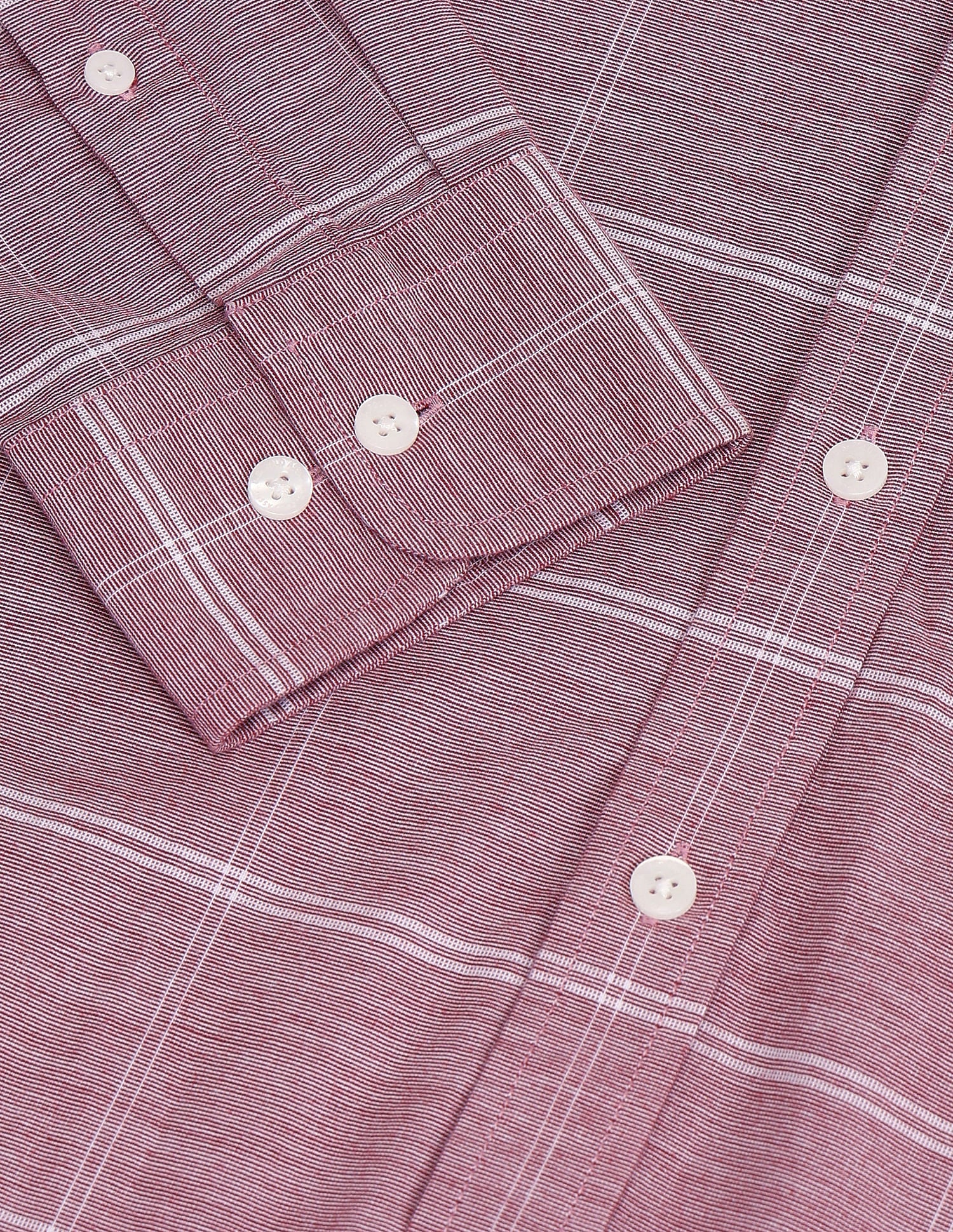 Tailored Fit Checked Shirt Red - U.S. Polo Assn. India | Large