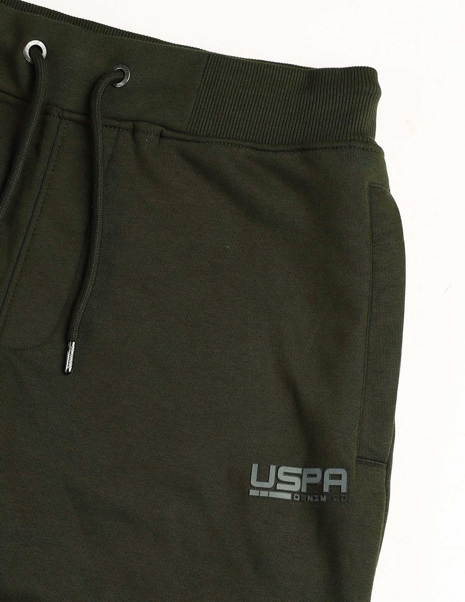 Solid Regular Fit Track Pants Olive - U.S. POLO ASSN. | Large