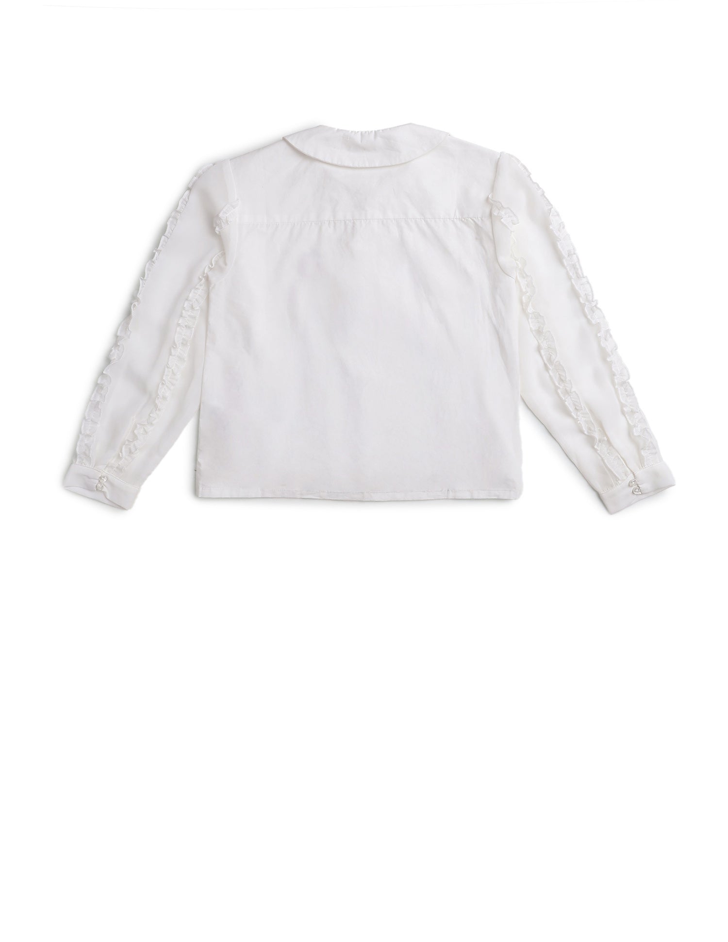 Girls Solid Regular Fit Top Off White - U.S. POLO ASSN. | Large