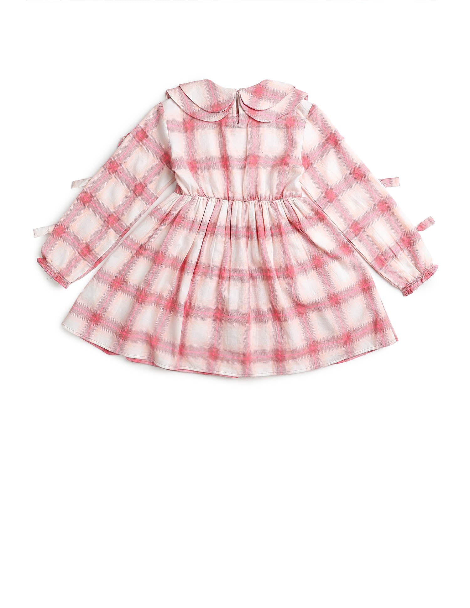 Girls Checked A-Line Dress Pink - U.S. POLO ASSN. | Large