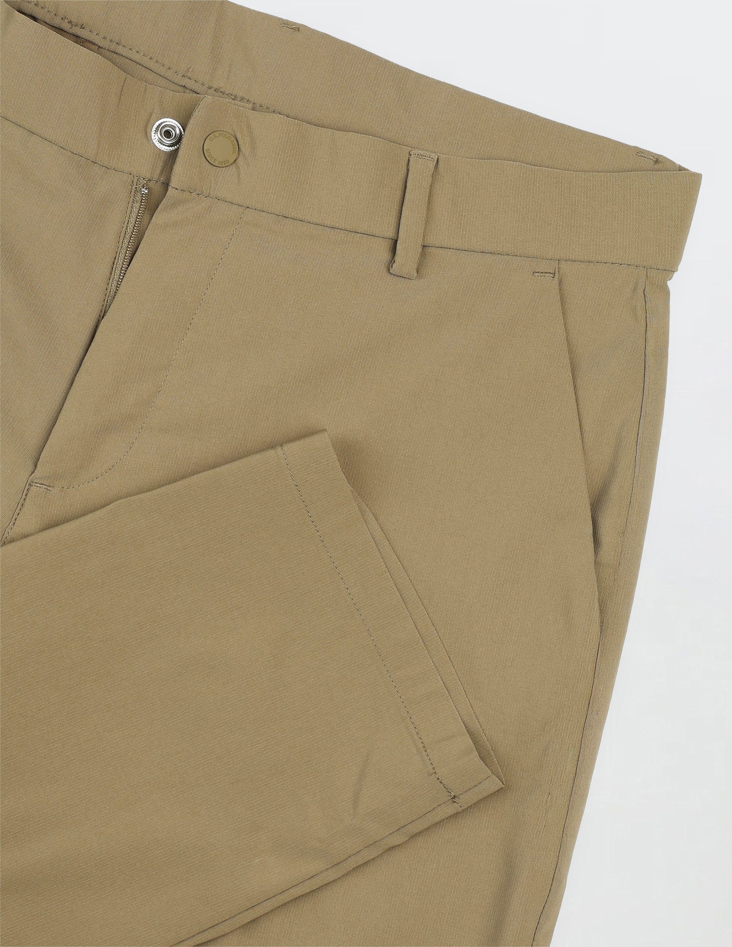 Satin Austin Slim Fit Trousers Khaki - U.S. Polo Assn. India | Large