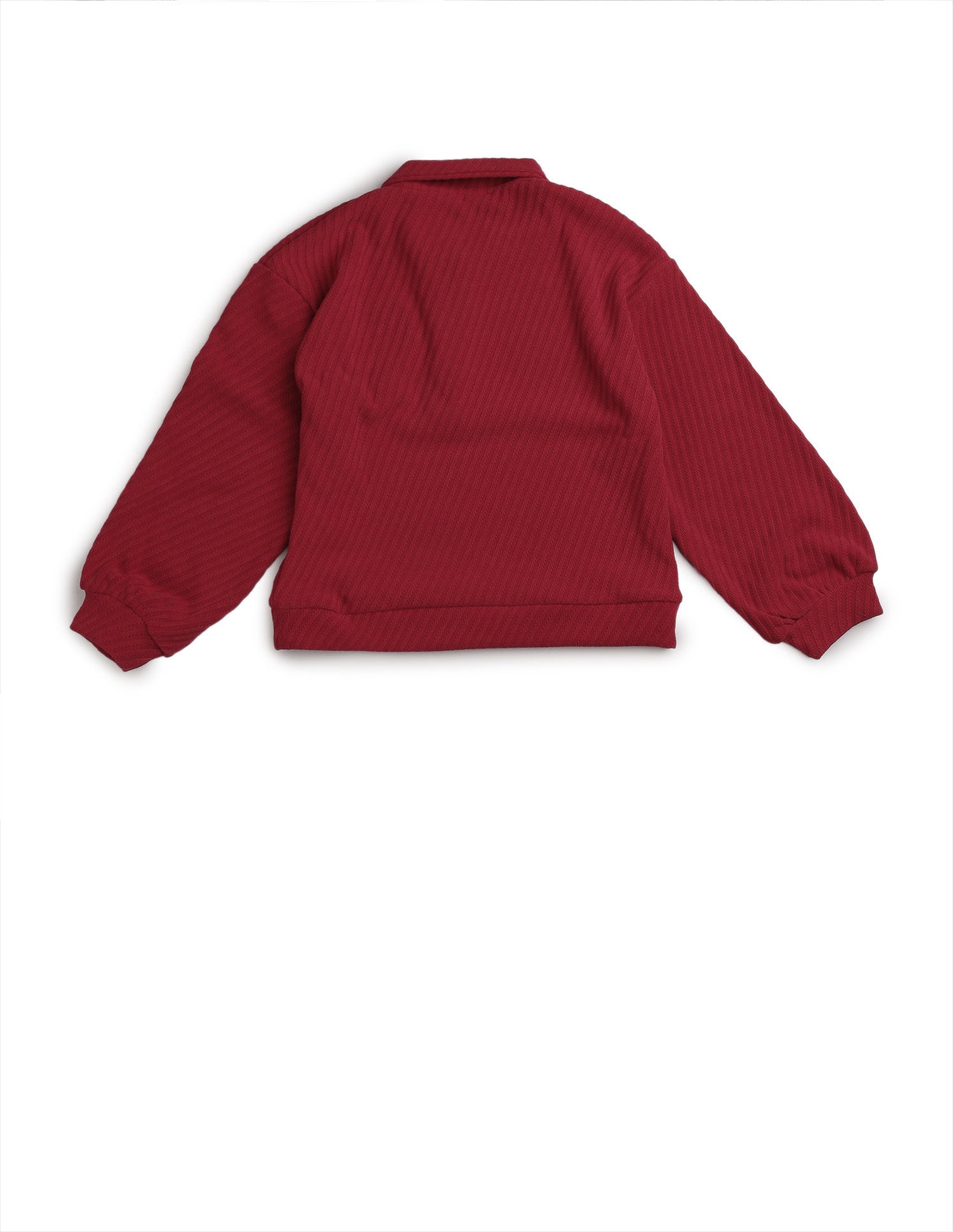 Girls Textured Boxy Fit Top Red - U.S. POLO ASSN. | Large