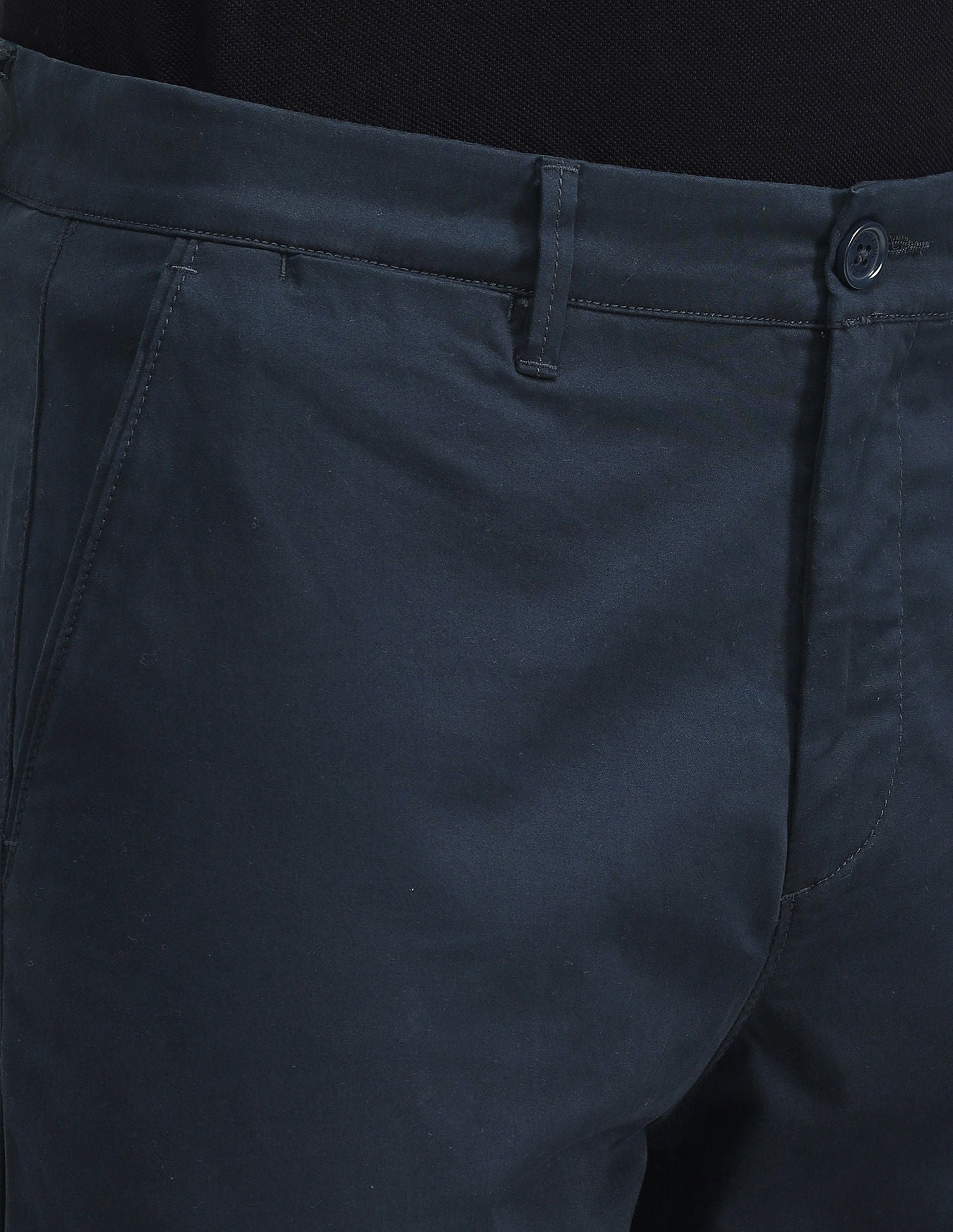 Mid Rise Straight Fit Trousers Blue - U.S. POLO ASSN. | Large